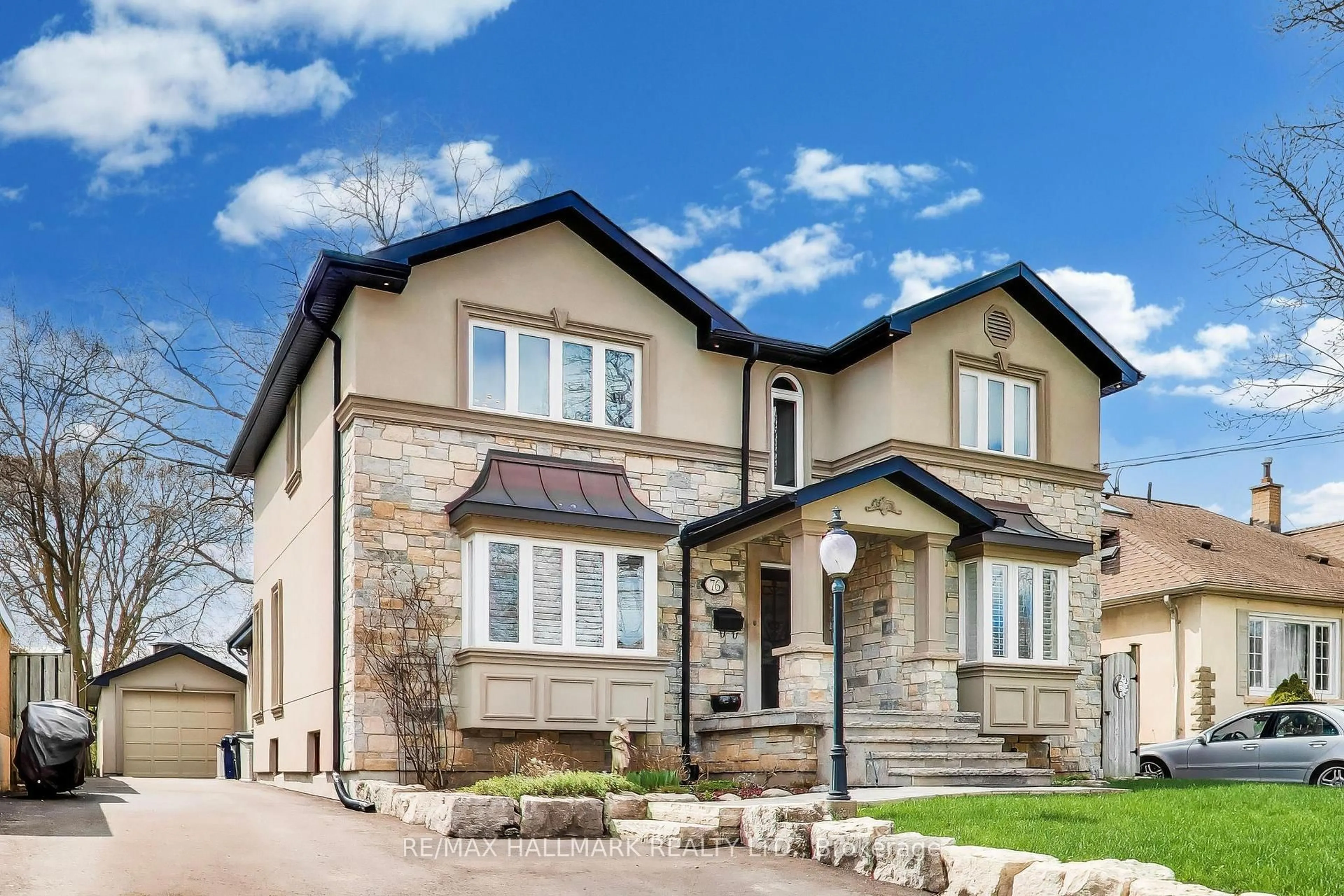 Home with brick exterior material, street for 76 Ashbourne Dr, Toronto Ontario M9B 4H5