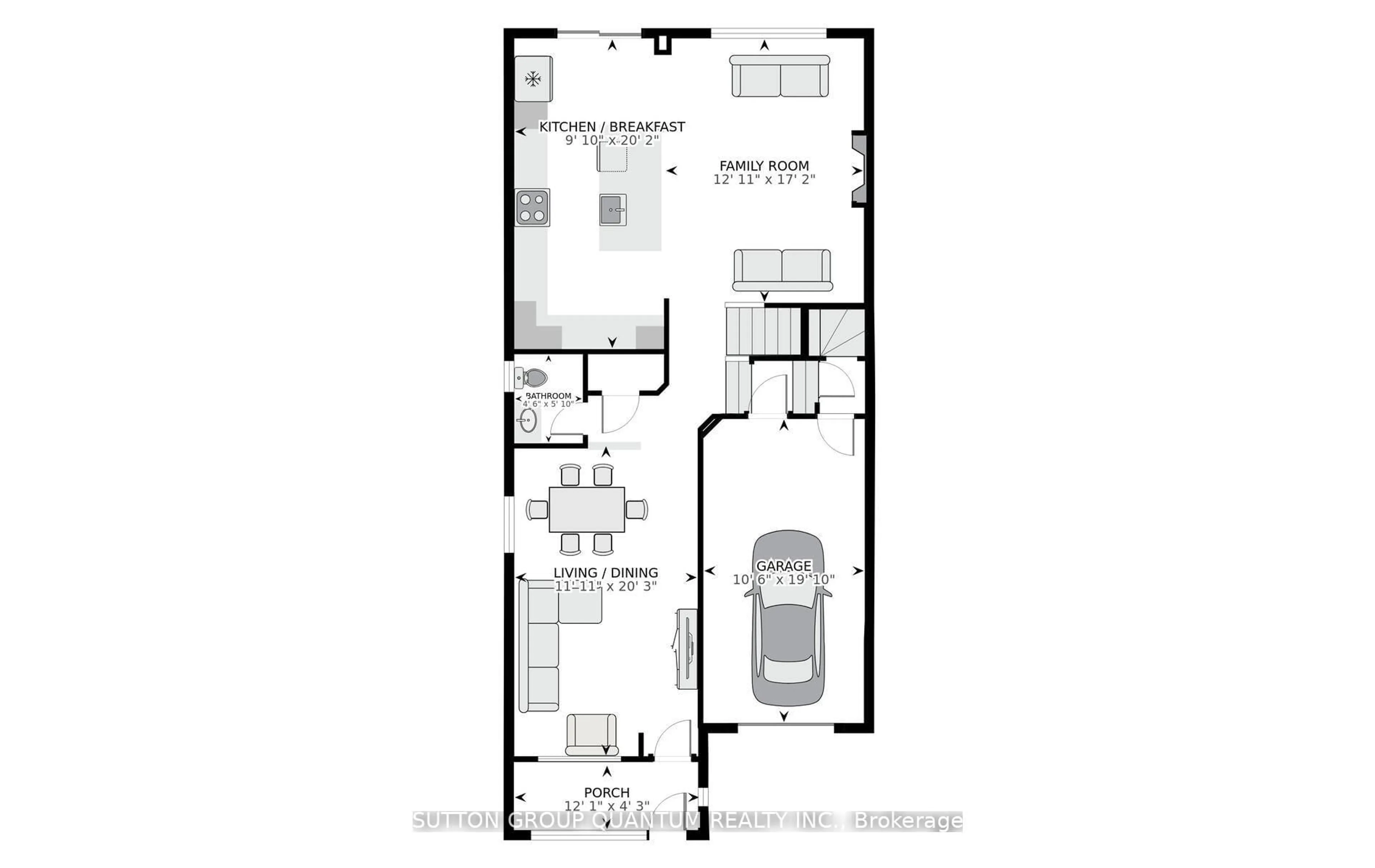 Floor plan for 161 Mccready Dr, Milton Ontario L9T 0V2