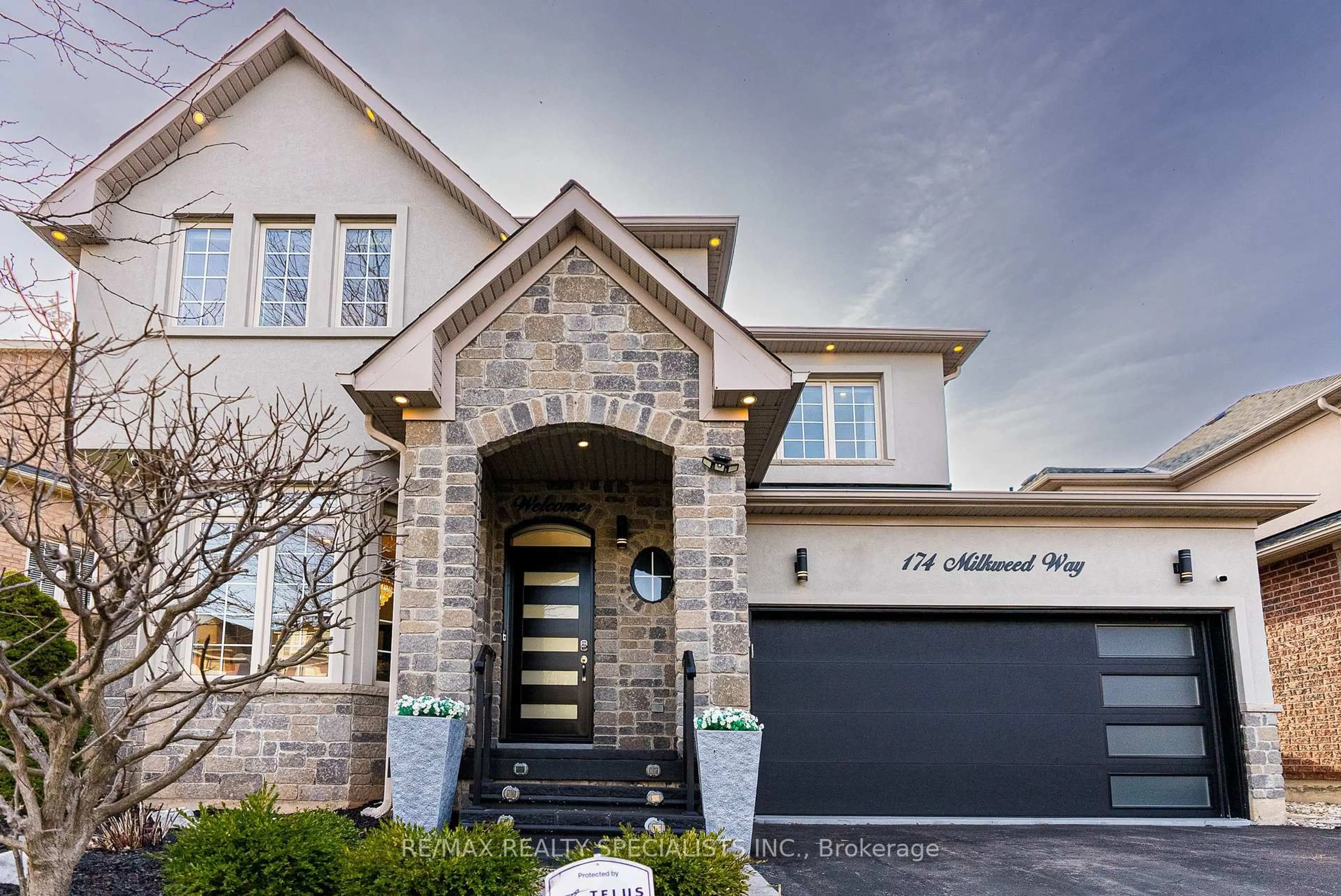 Home with brick exterior material, street for 174 Milkweed Way, Oakville Ontario L6L 0A4