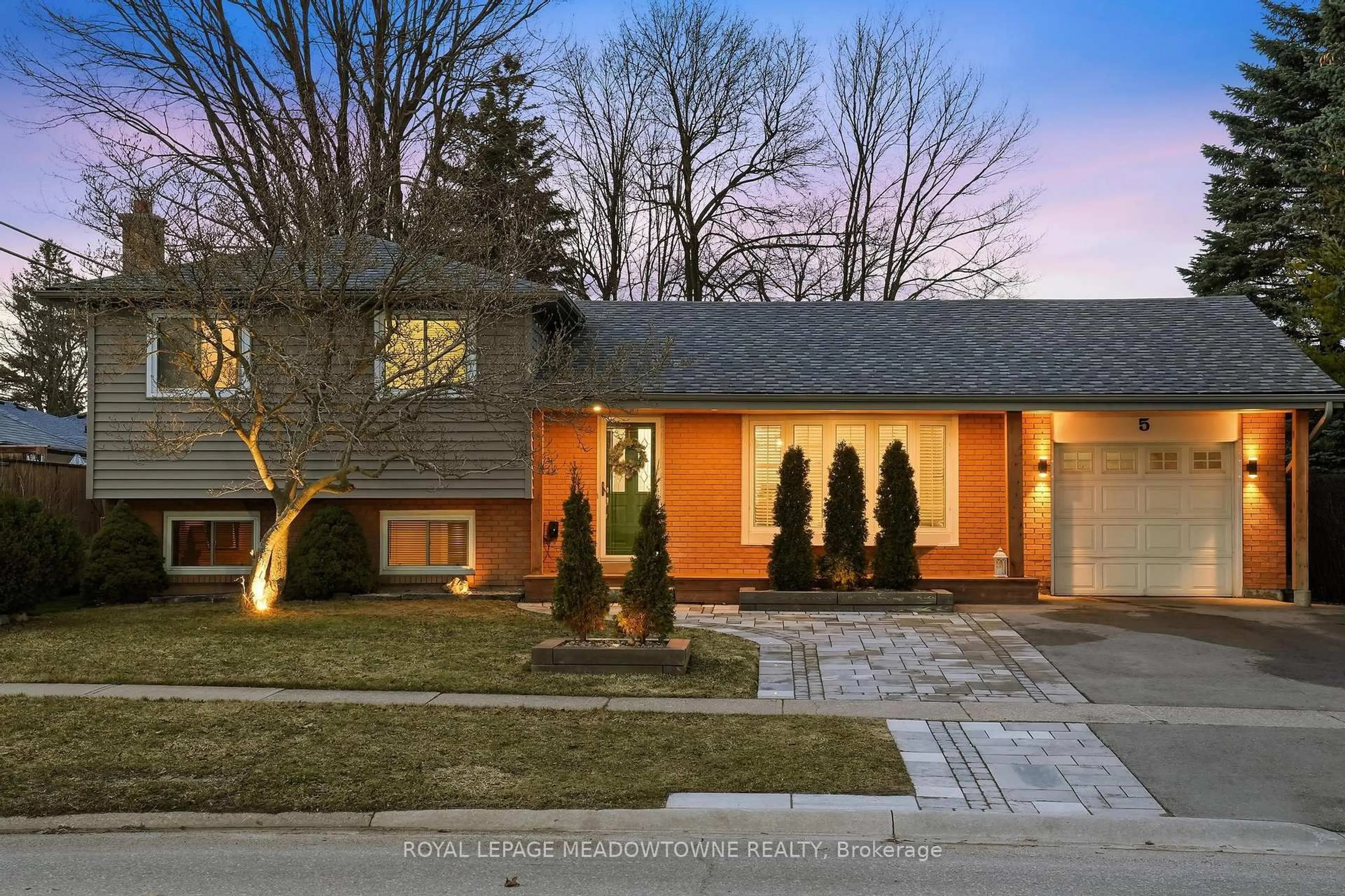 Home with brick exterior material, street for 5 Rosefield Dr, Halton Hills Ontario L7G 4R2