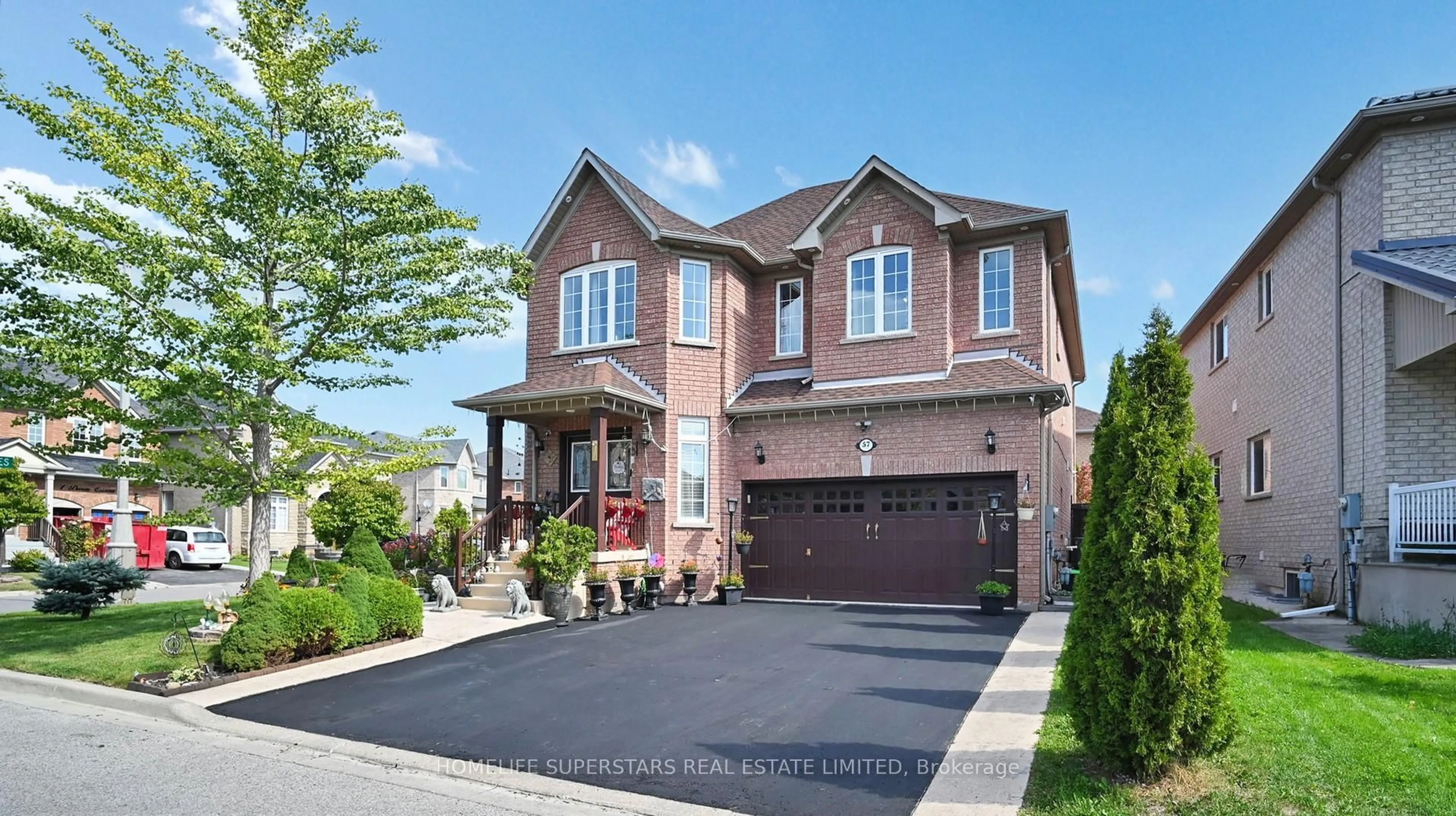 Home with brick exterior material, street for 57 Quailvalley Dr, Brampton Ontario L6R 0N7