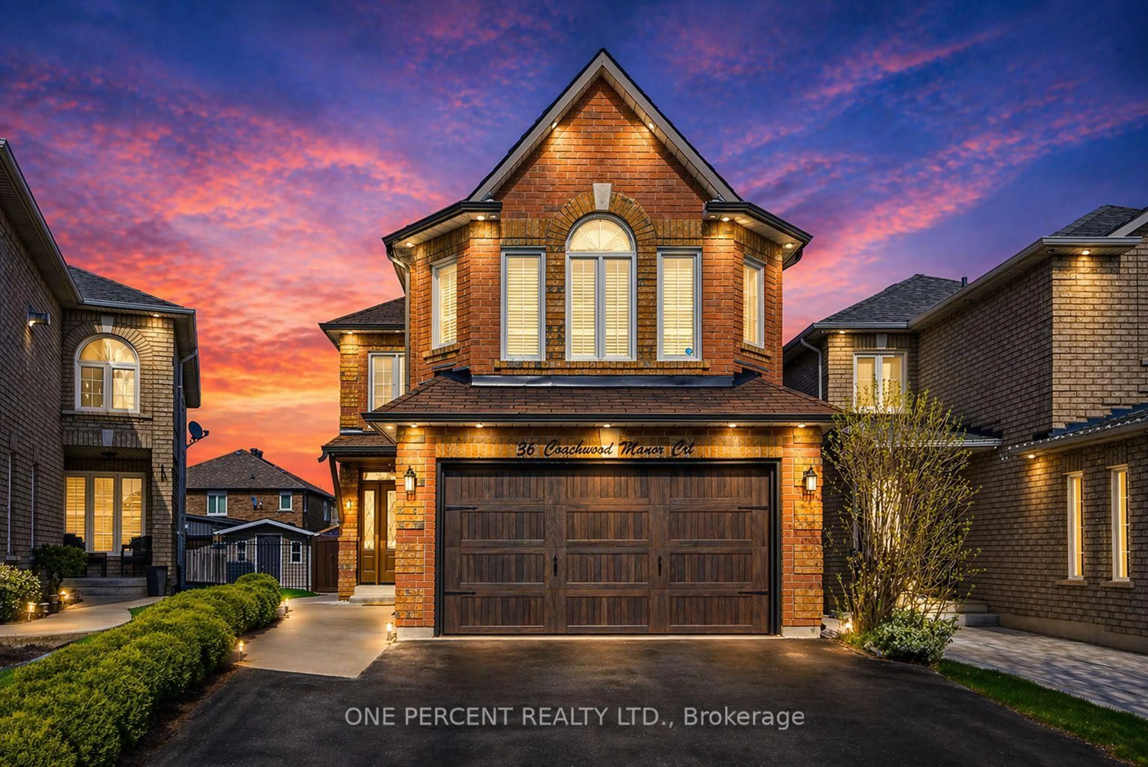 Home with brick exterior material, street for 36 Coachwood Manor Crt, Caledon Ontario L7E 1X8