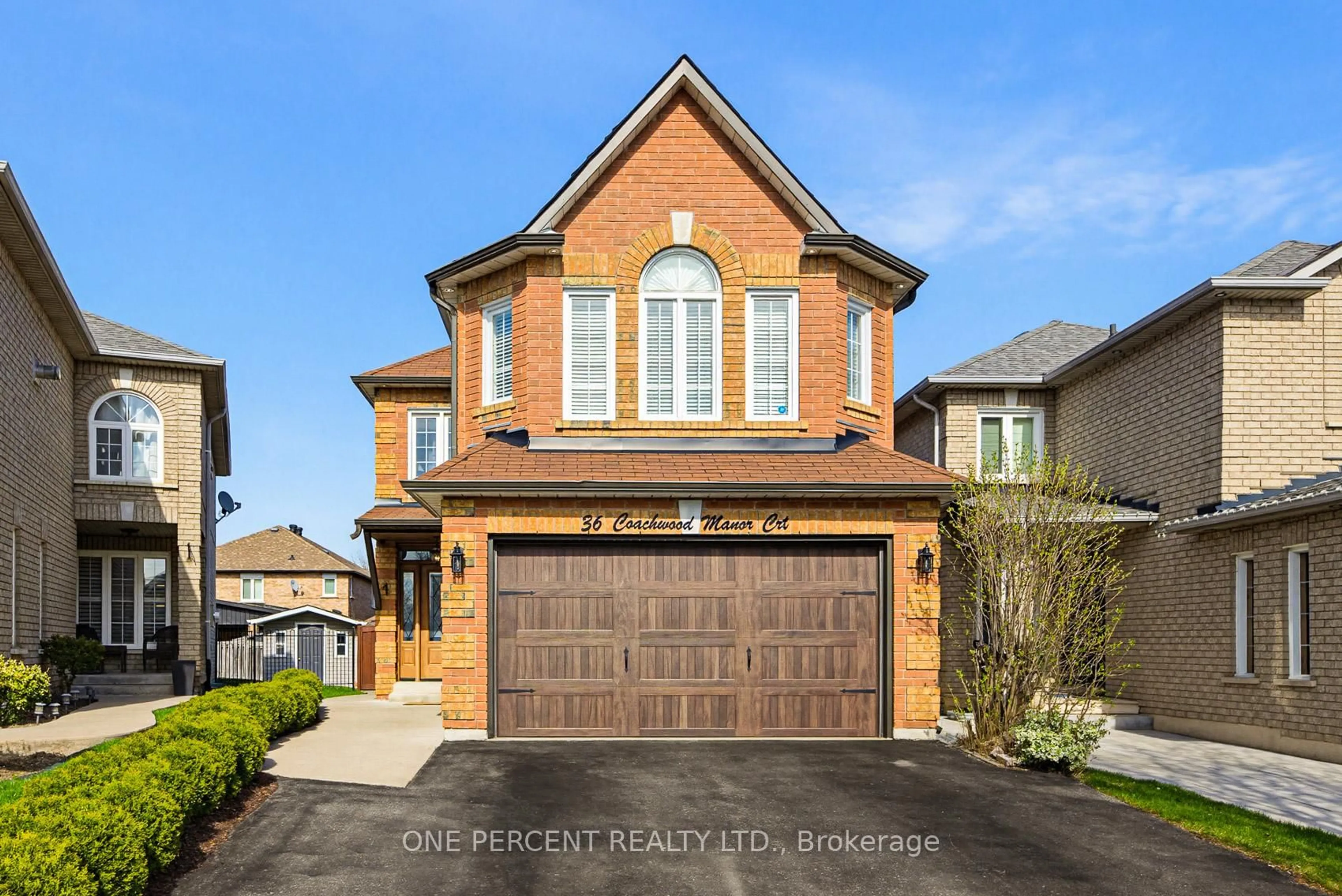 Home with brick exterior material, street for 36 Coachwood Manor Crt, Caledon Ontario L7E 1X8