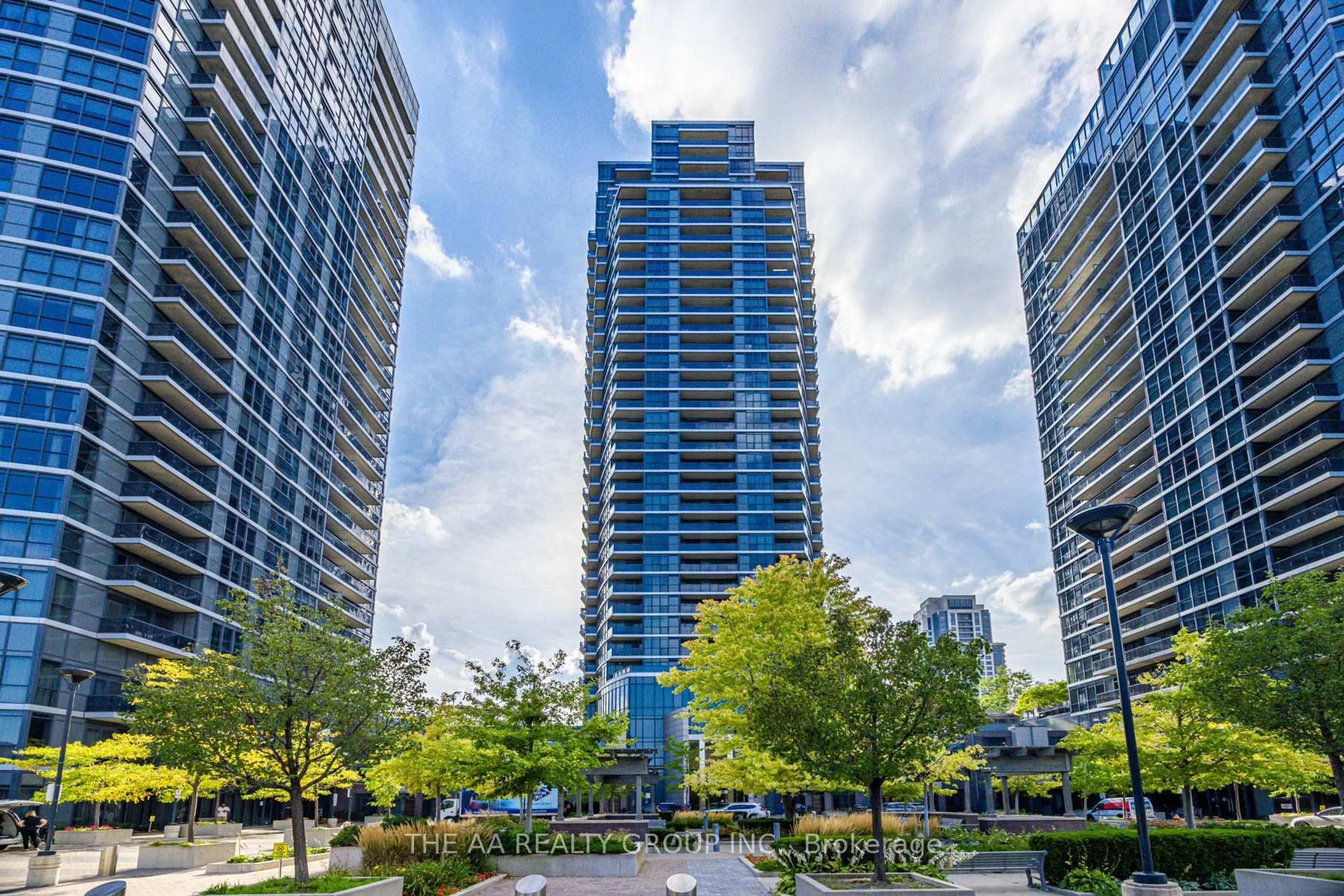 Patio, city buildings view from balcony for 5 Valhalla Inn Rd #2111, Toronto Ontario M9B 0B1