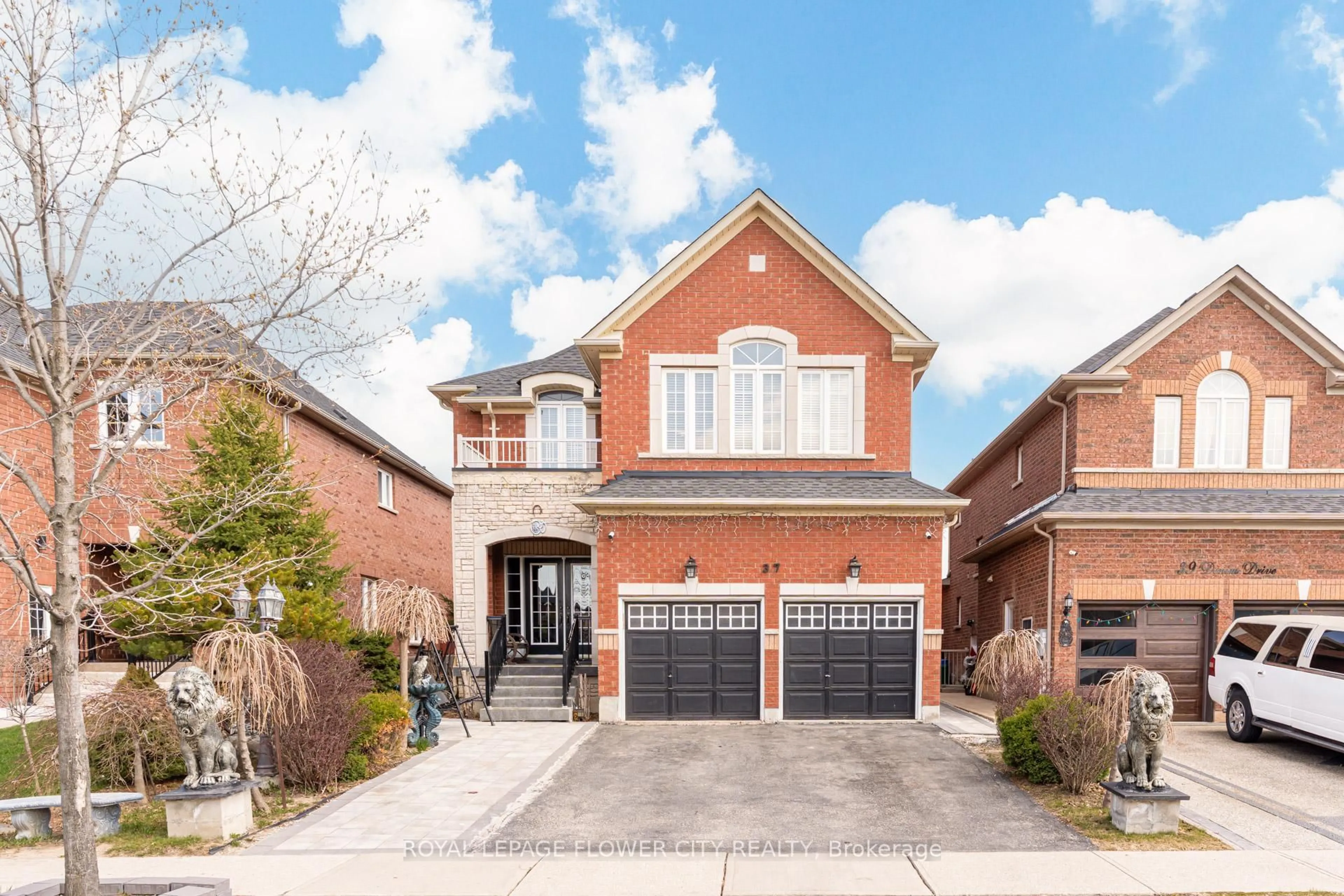 Home with brick exterior material, street for 37 Denim Dr, Brampton Ontario L6P 2R3