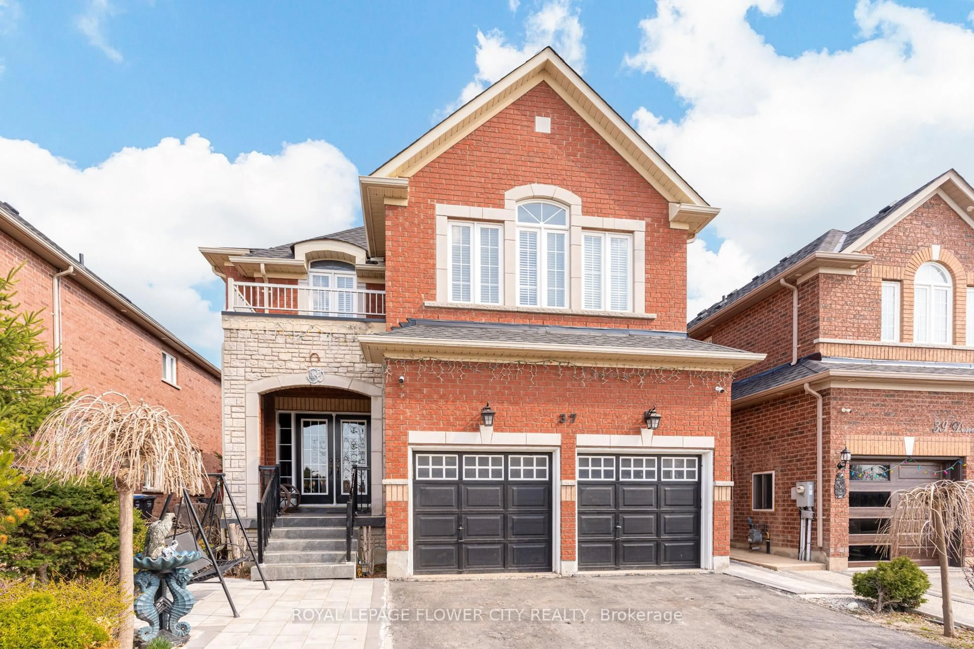 Home with brick exterior material, street for 37 Denim Dr, Brampton Ontario L6P 2R3