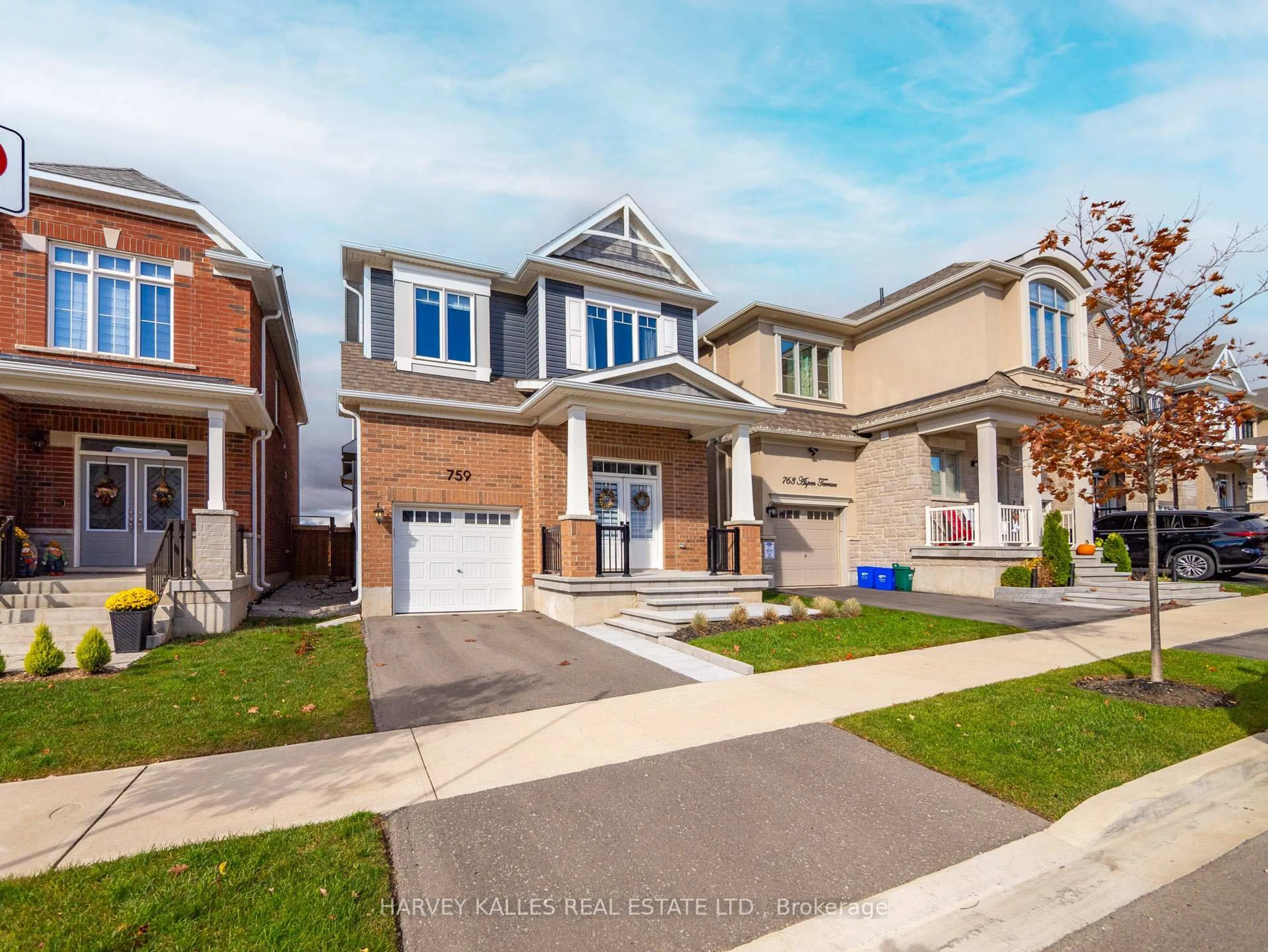 Home with brick exterior material, street for 759 Aspen Terr, Milton Ontario L9E 1S6