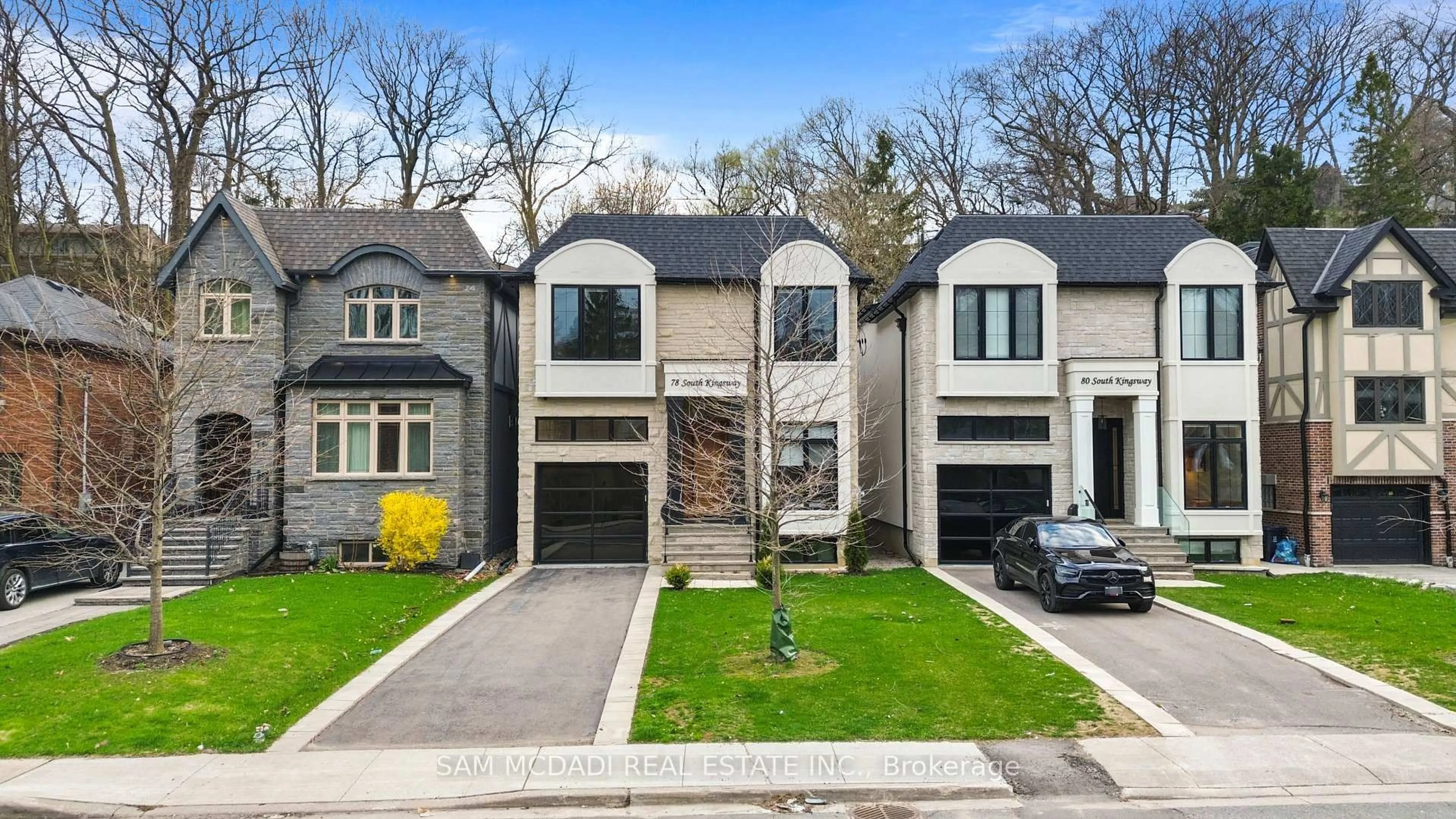 Home with brick exterior material, street for 78 South Kingsway, Toronto Ontario M6S 3T3