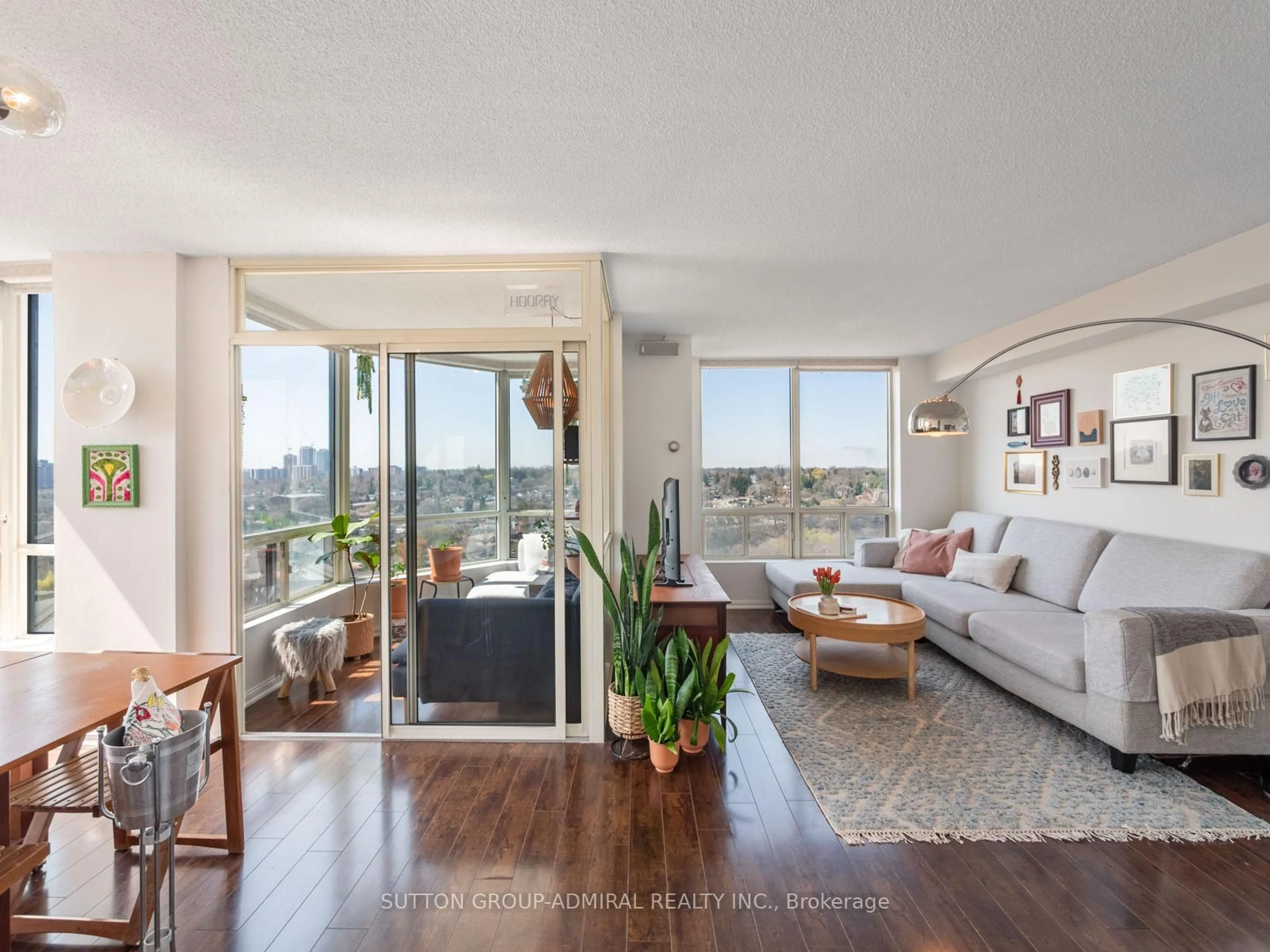 Living room with furniture, unknown for 3 Hickory Tree Rd #1603, Toronto Ontario M9N 3W5