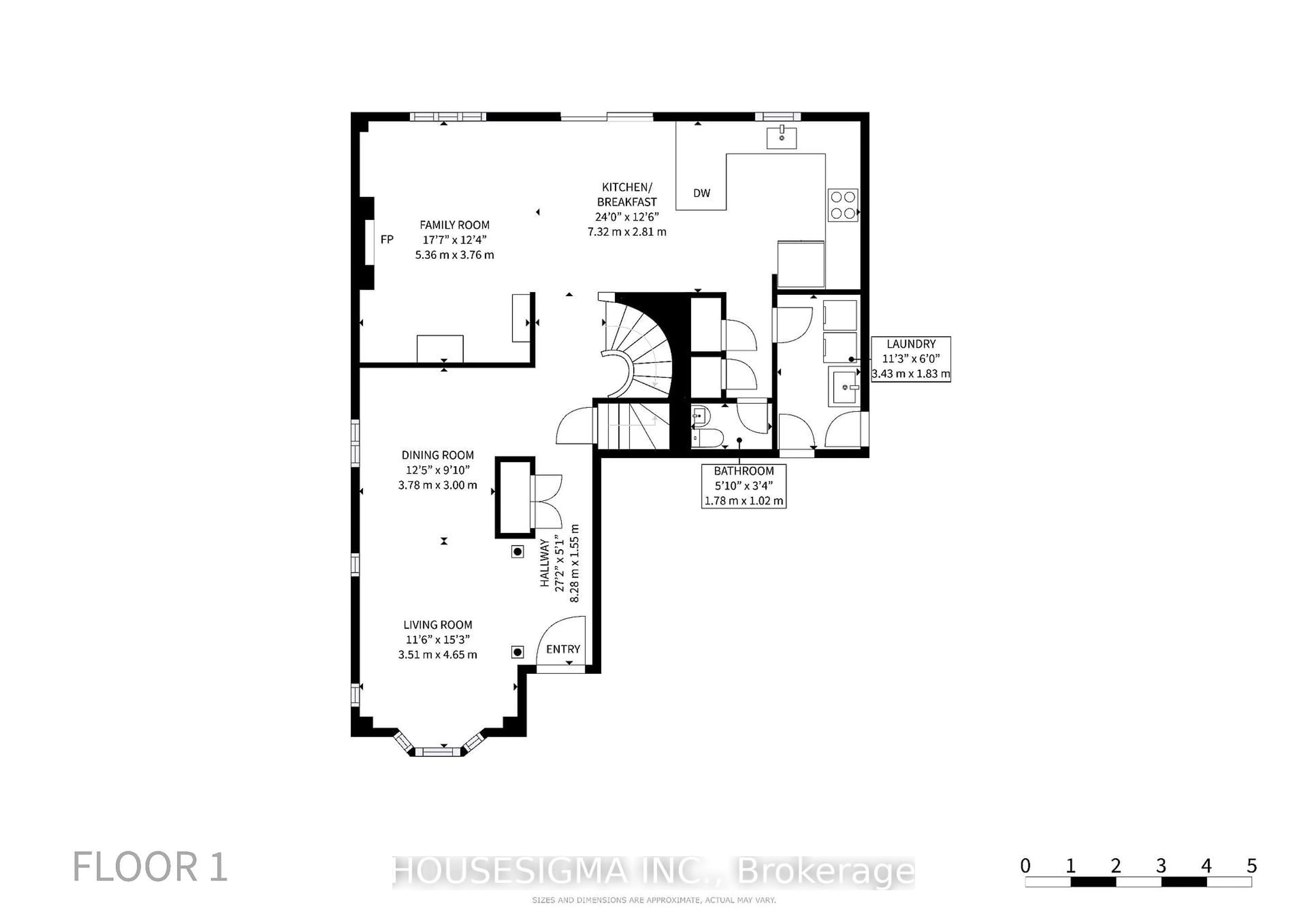 Floor plan for 32 Willoughby Way, Halton Hills Ontario L7G 6C4