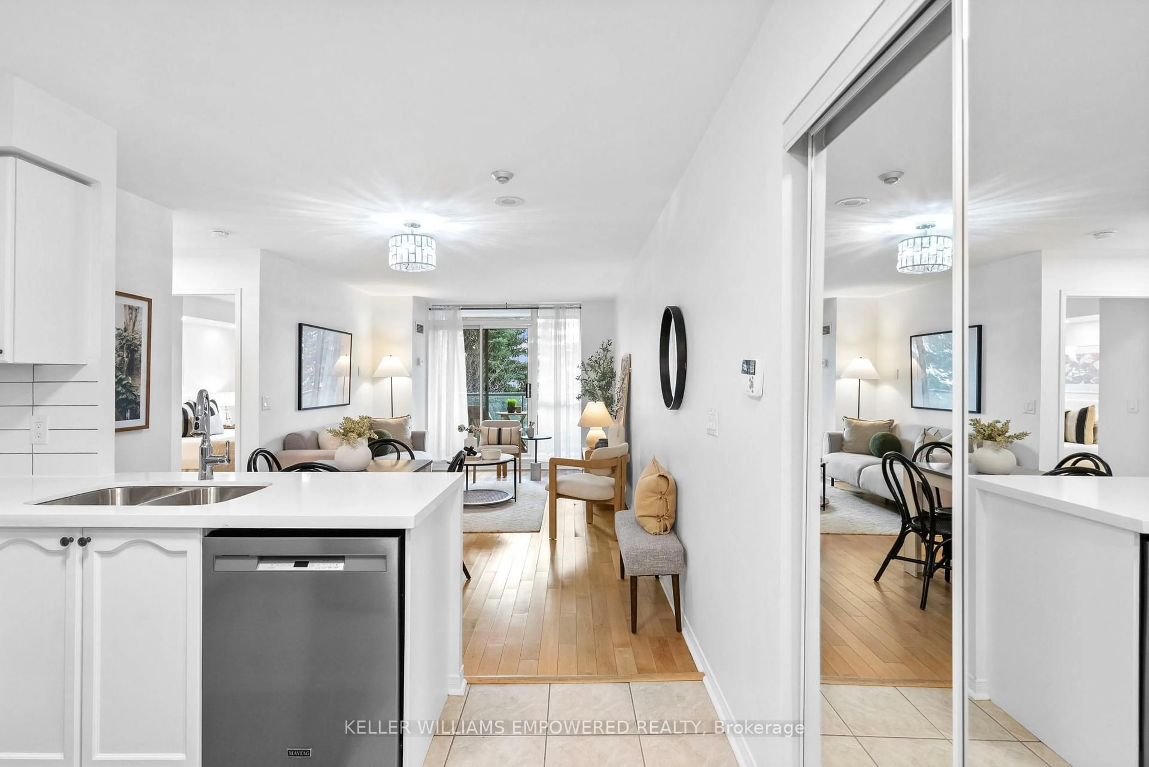 Open concept kitchen, unknown for 17 Michael Power Pl #201, Toronto Ontario M9A 5G5