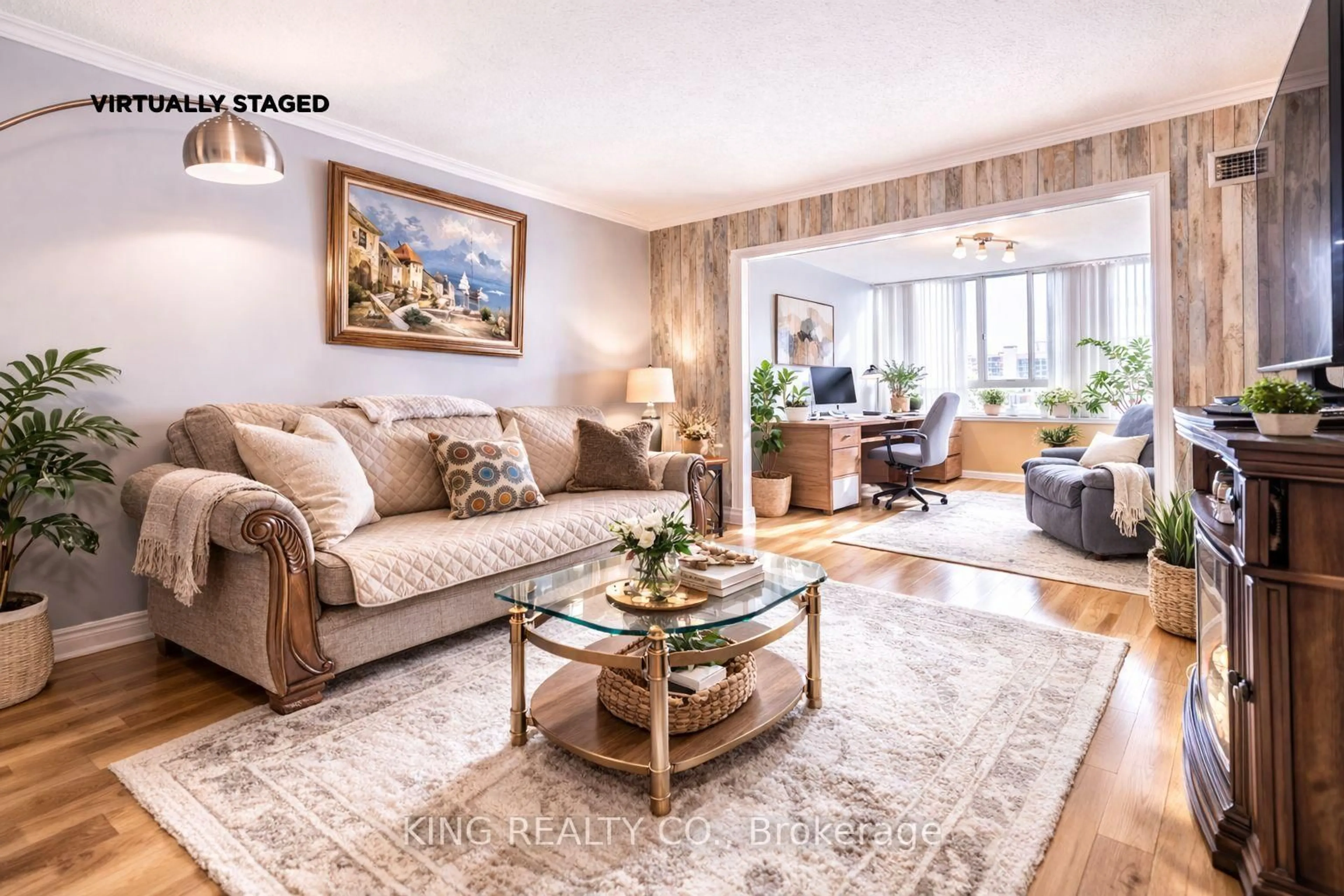 Living room with furniture, unknown for 5 Lisa St #1601, Brampton Ontario L6T 4T4