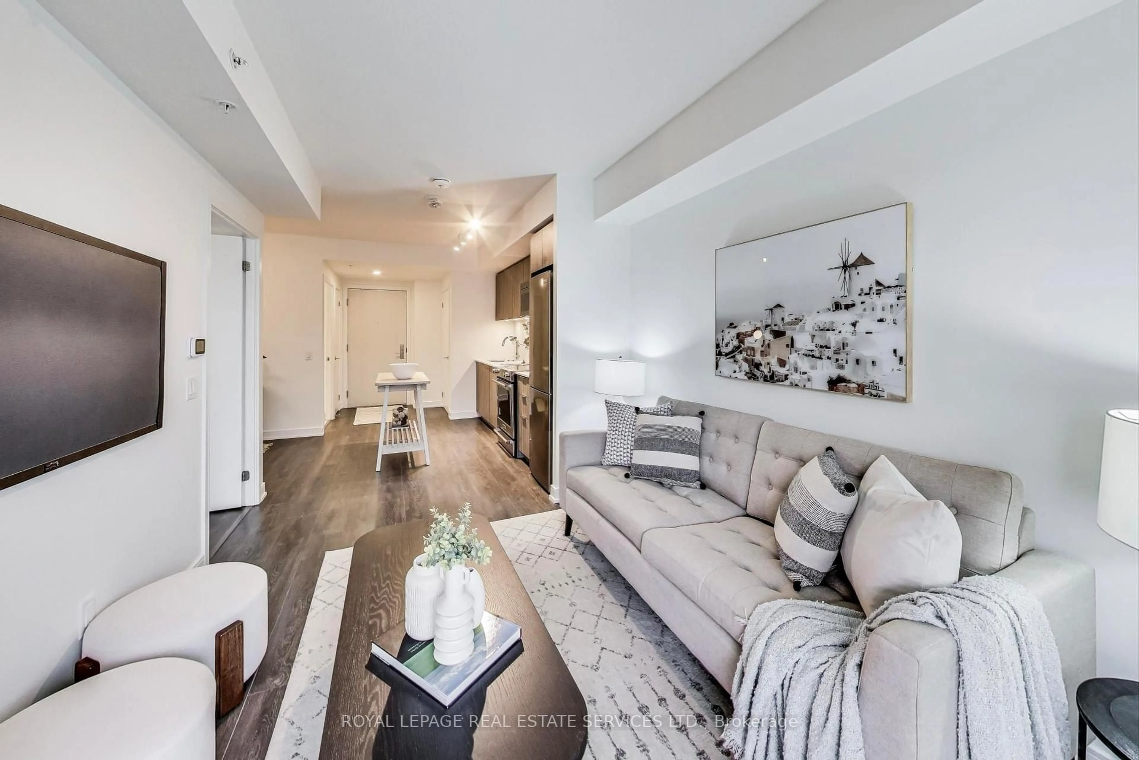 Living room with furniture, unknown for 30 Samuel Wood Way #2006, Toronto Ontario M9B 0C9