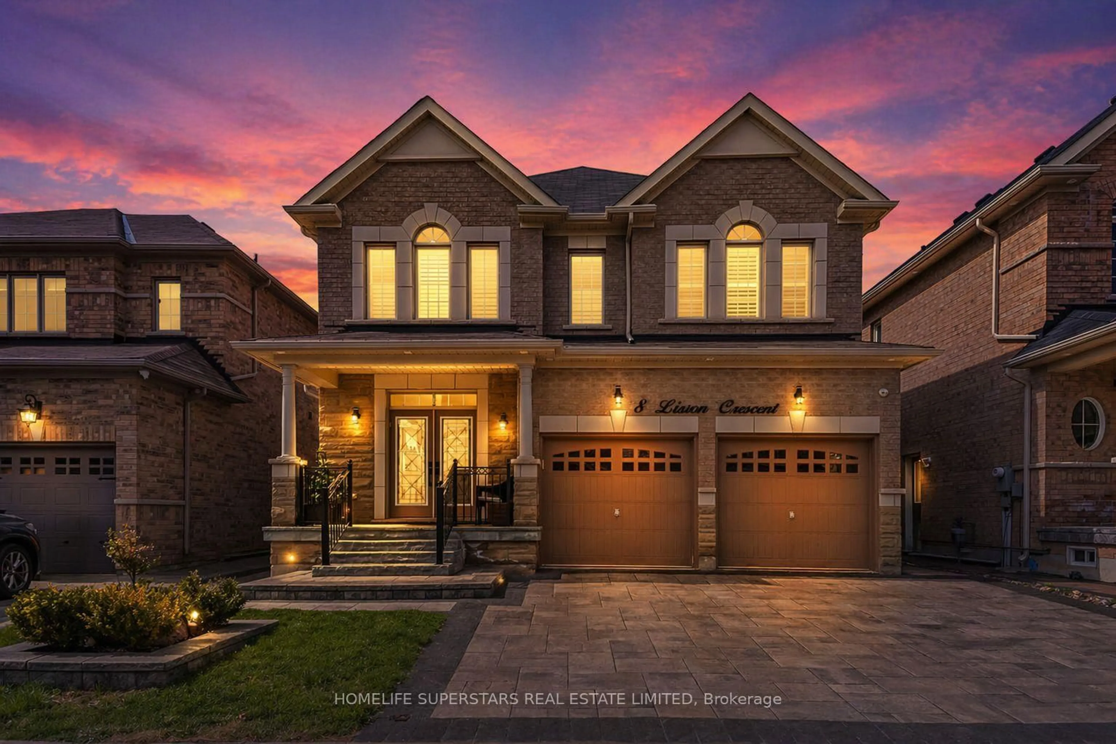 Home with brick exterior material, street for 8 Lisson Cres, Brampton Ontario L6X 5H8