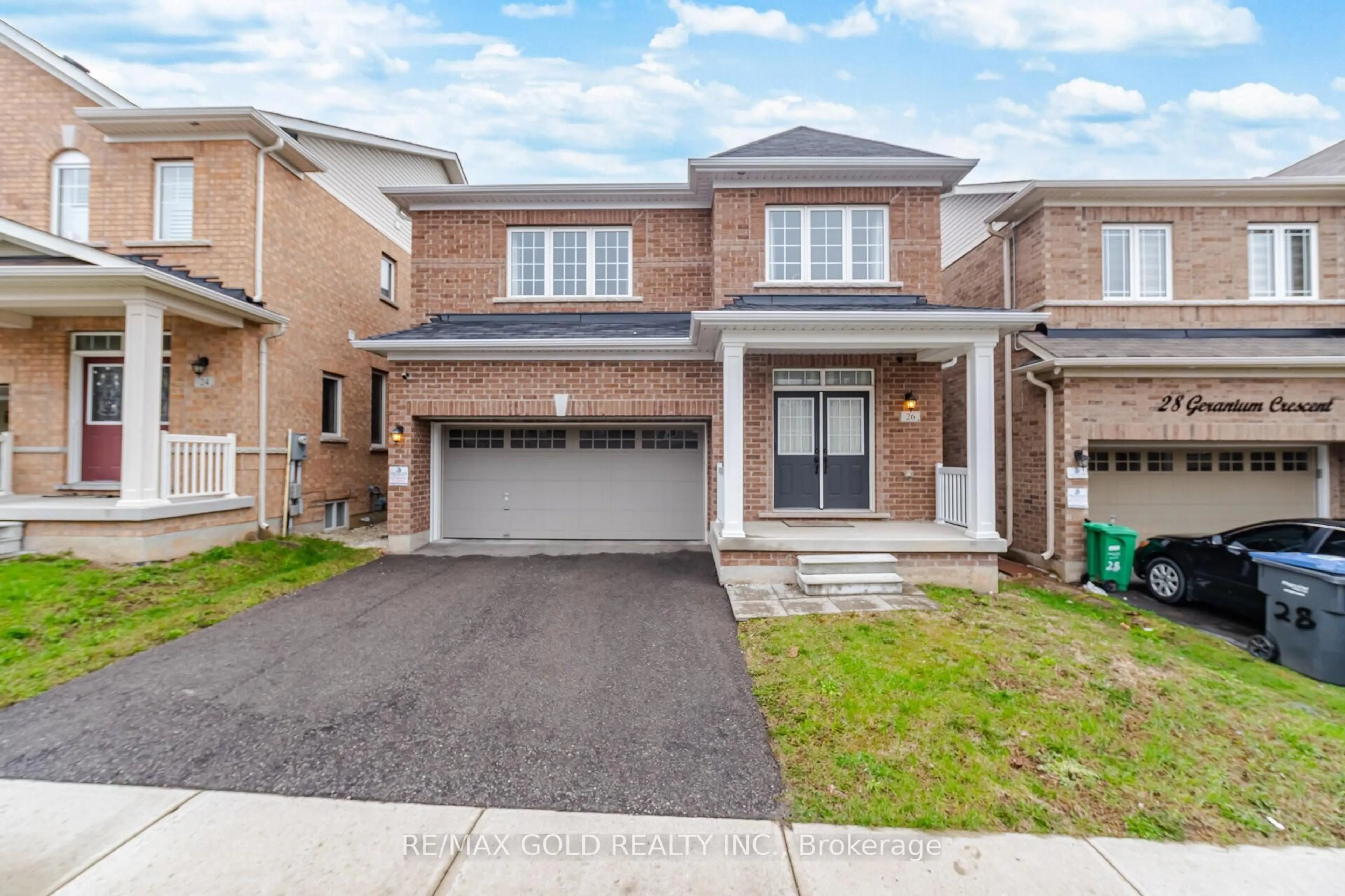 Home with brick exterior material, street for 26 Geranium Cres, Brampton Ontario L6Y 1N8