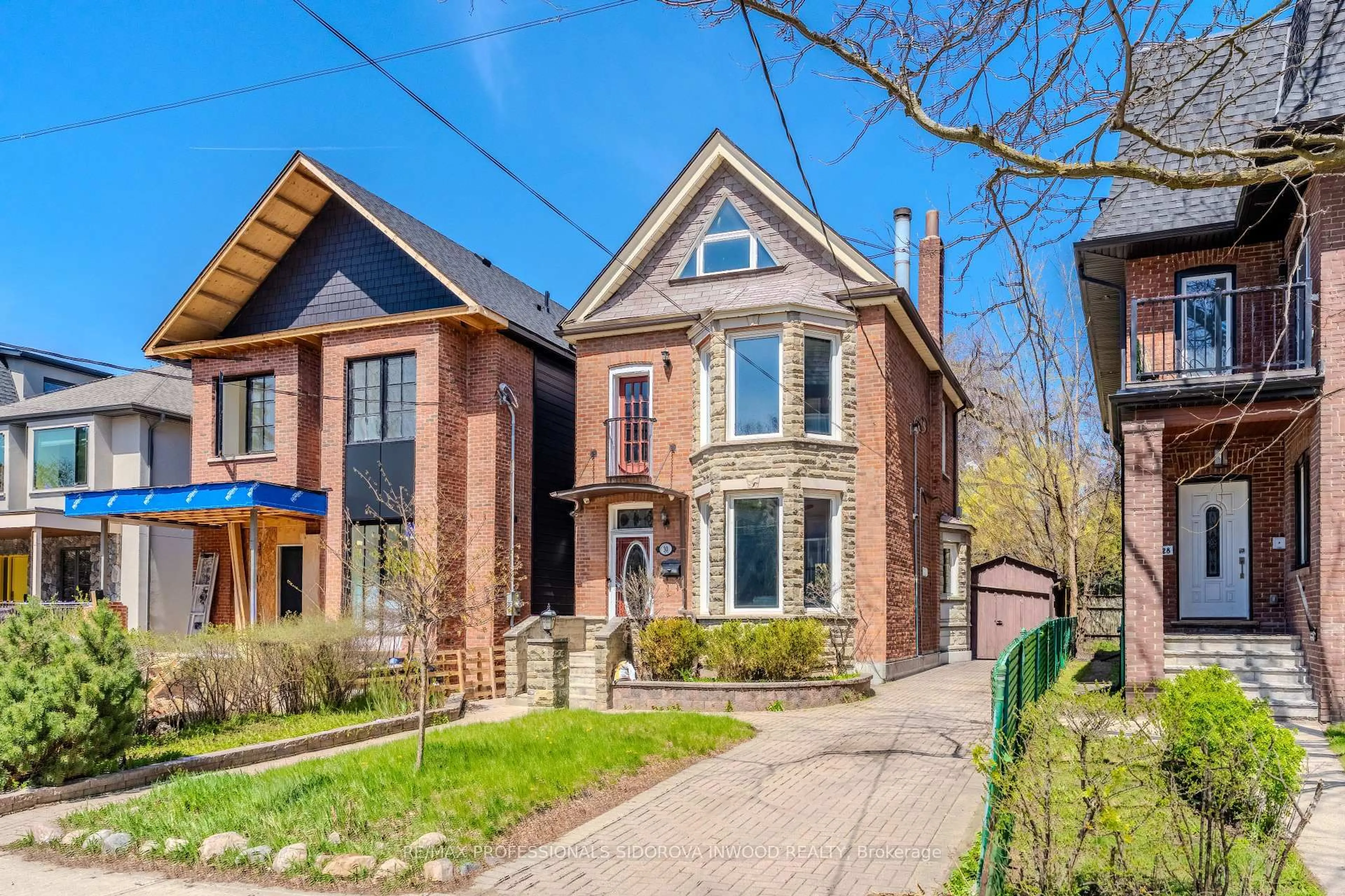 Home with brick exterior material, street for 30 Boustead Ave, Toronto Ontario M6R 1Y9