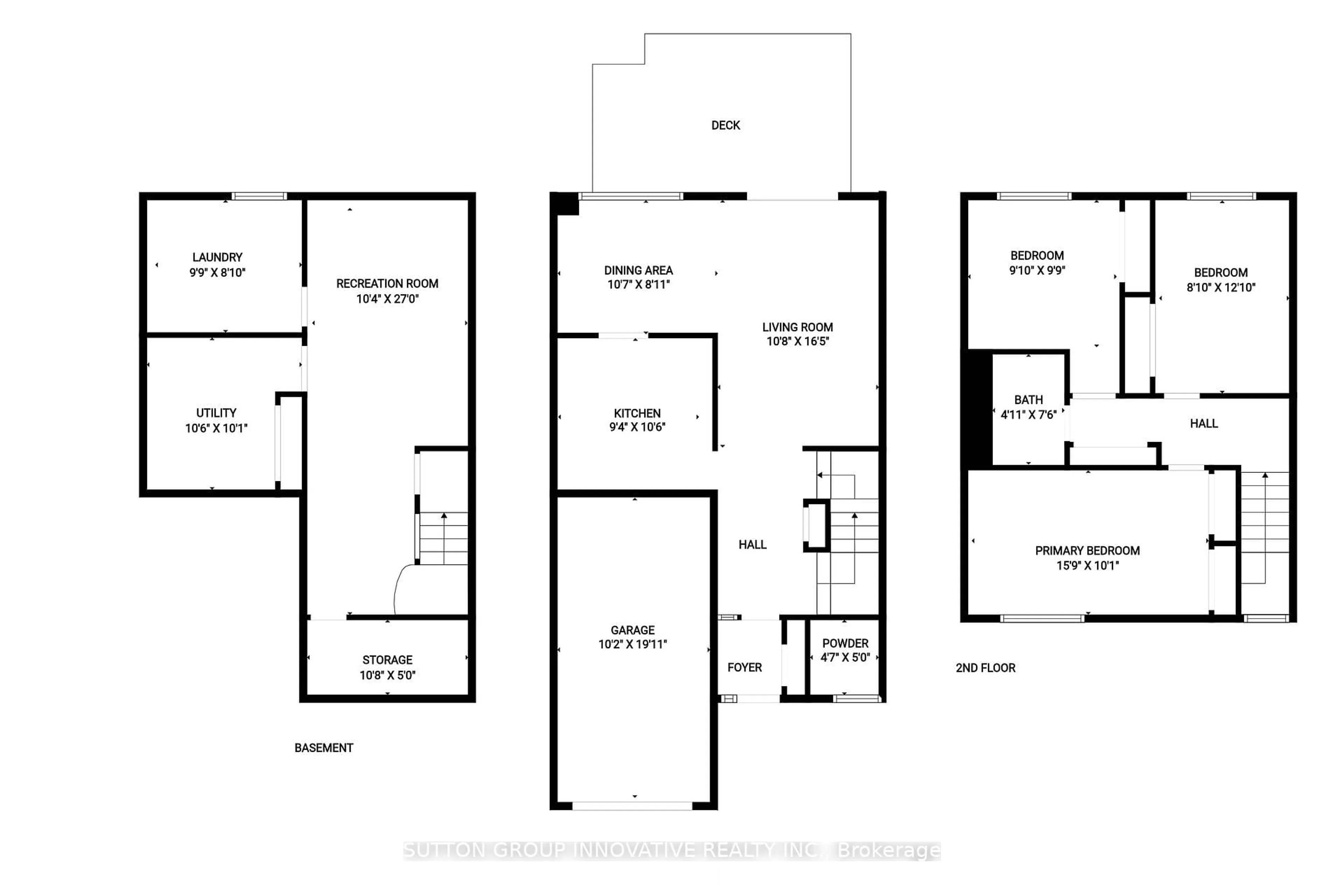 Floor plan for 457 Woodview Rd #4, Burlington Ontario L7N 2Z9
