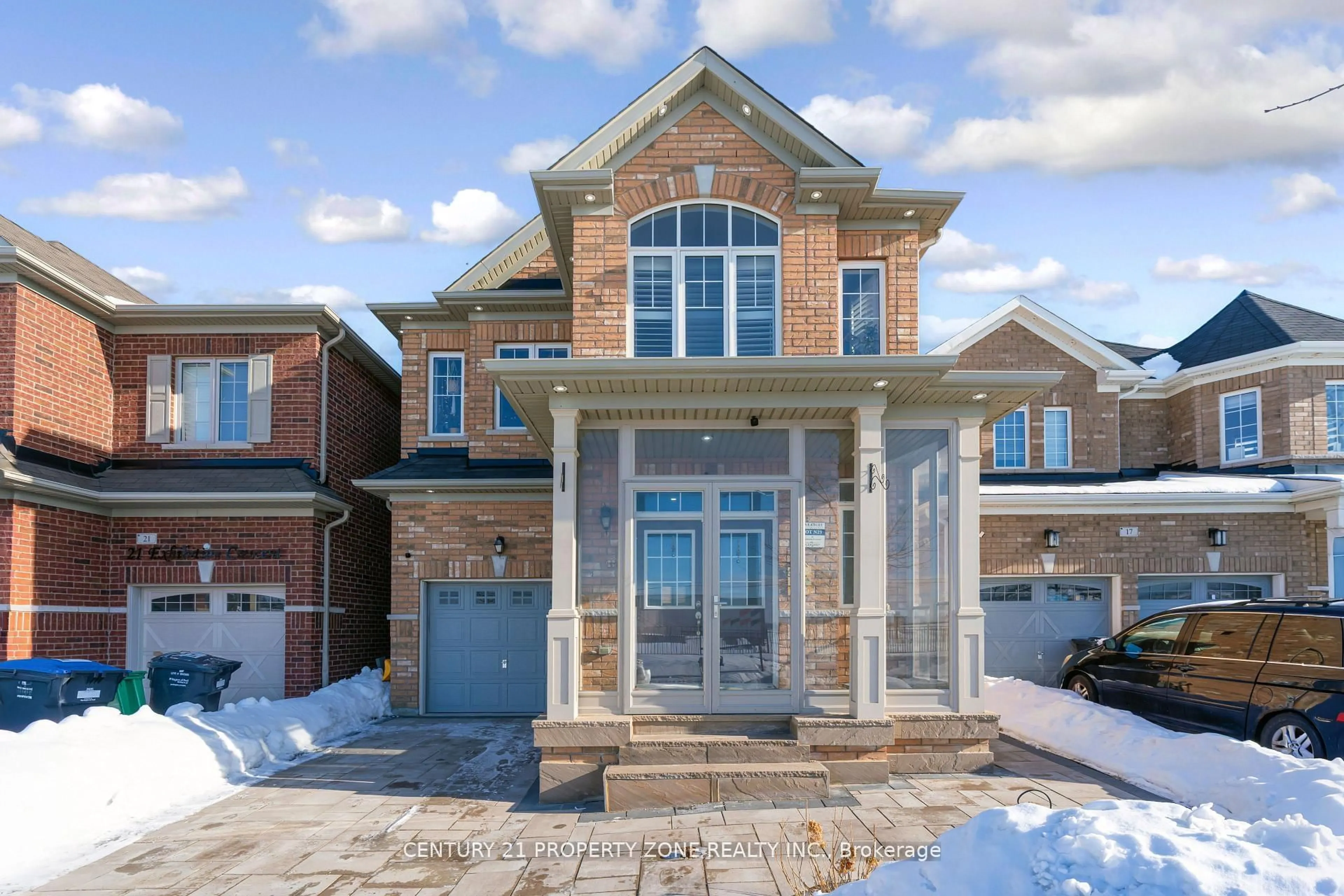 Home with brick exterior material, street for 19 Exhibition Cres, Brampton Ontario L7A 4B9