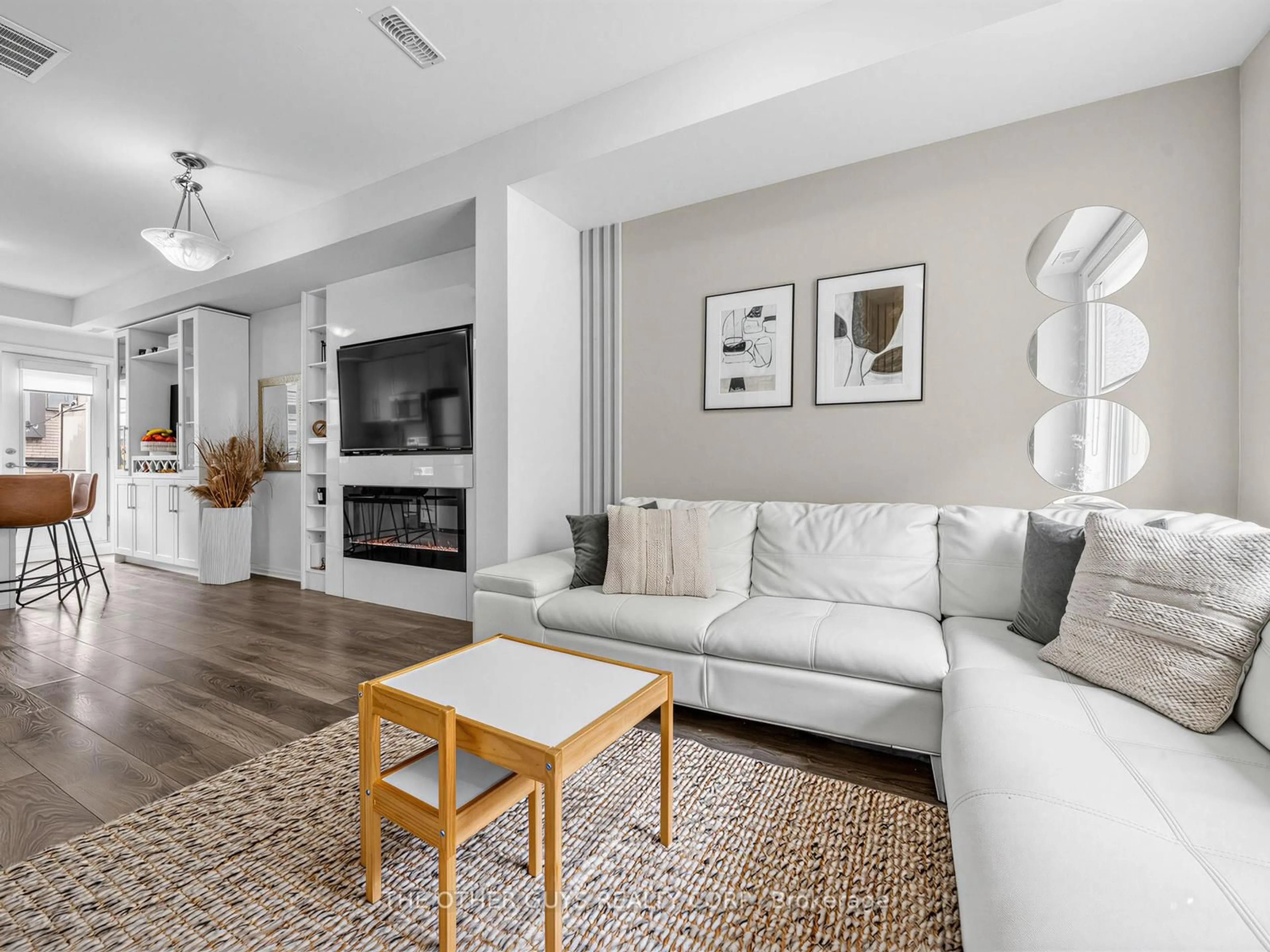 Living room with furniture, unknown for 60 Thomas Mulholland Dr #3, Toronto Ontario M3K 0A6