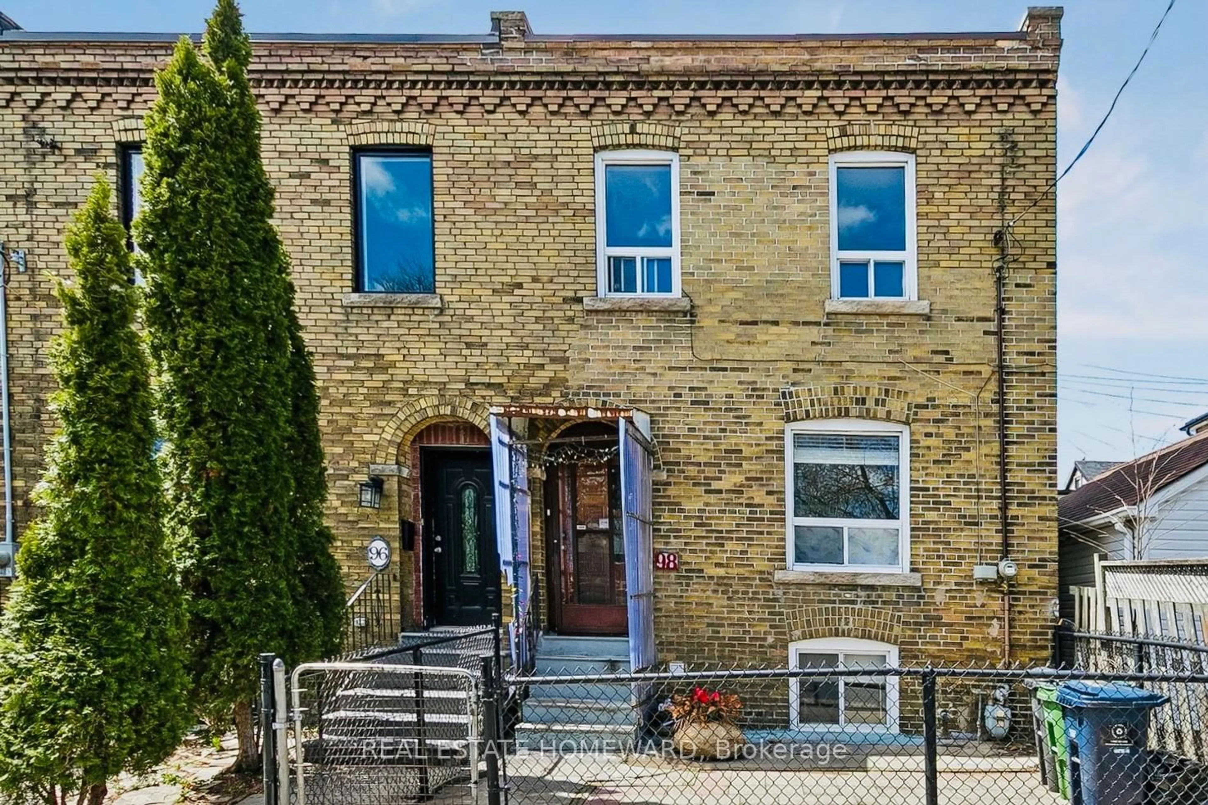 Home with brick exterior material, street for 98 Via Italia, Toronto Ontario M6H 3R8