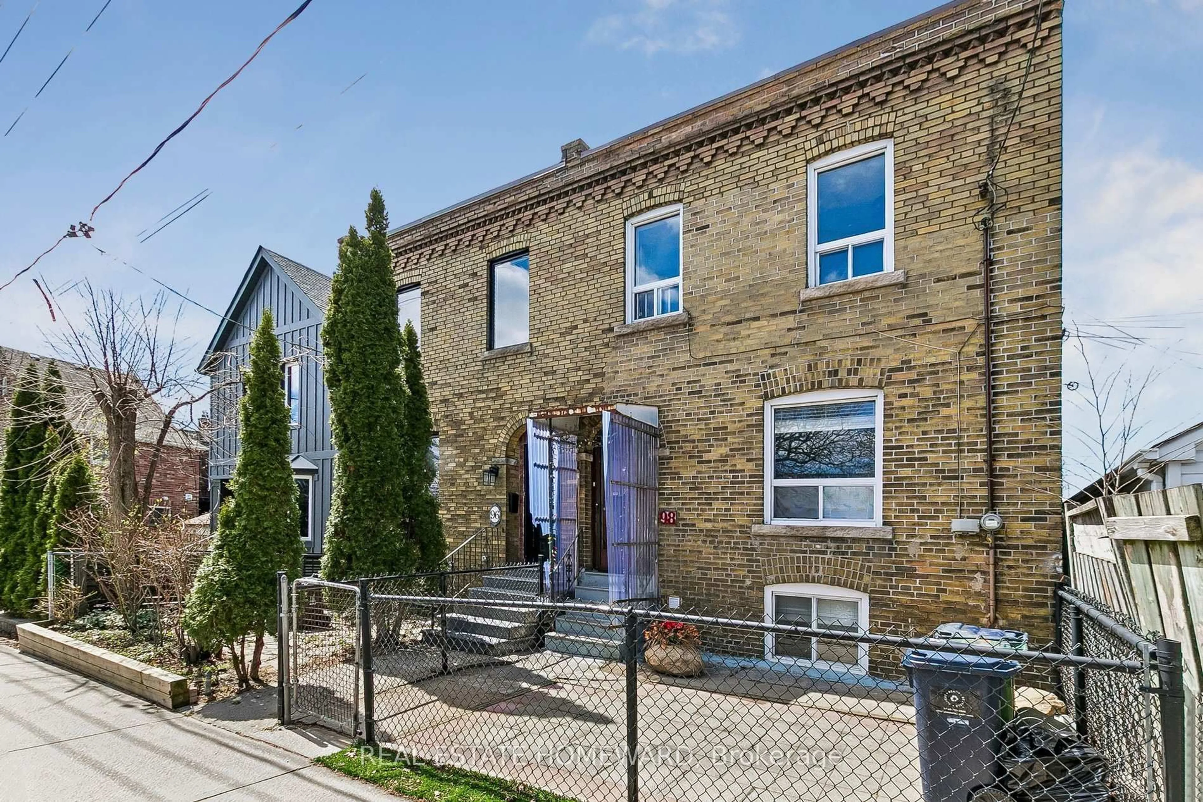 Home with brick exterior material, street for 98 Via Italia, Toronto Ontario M6H 3R8