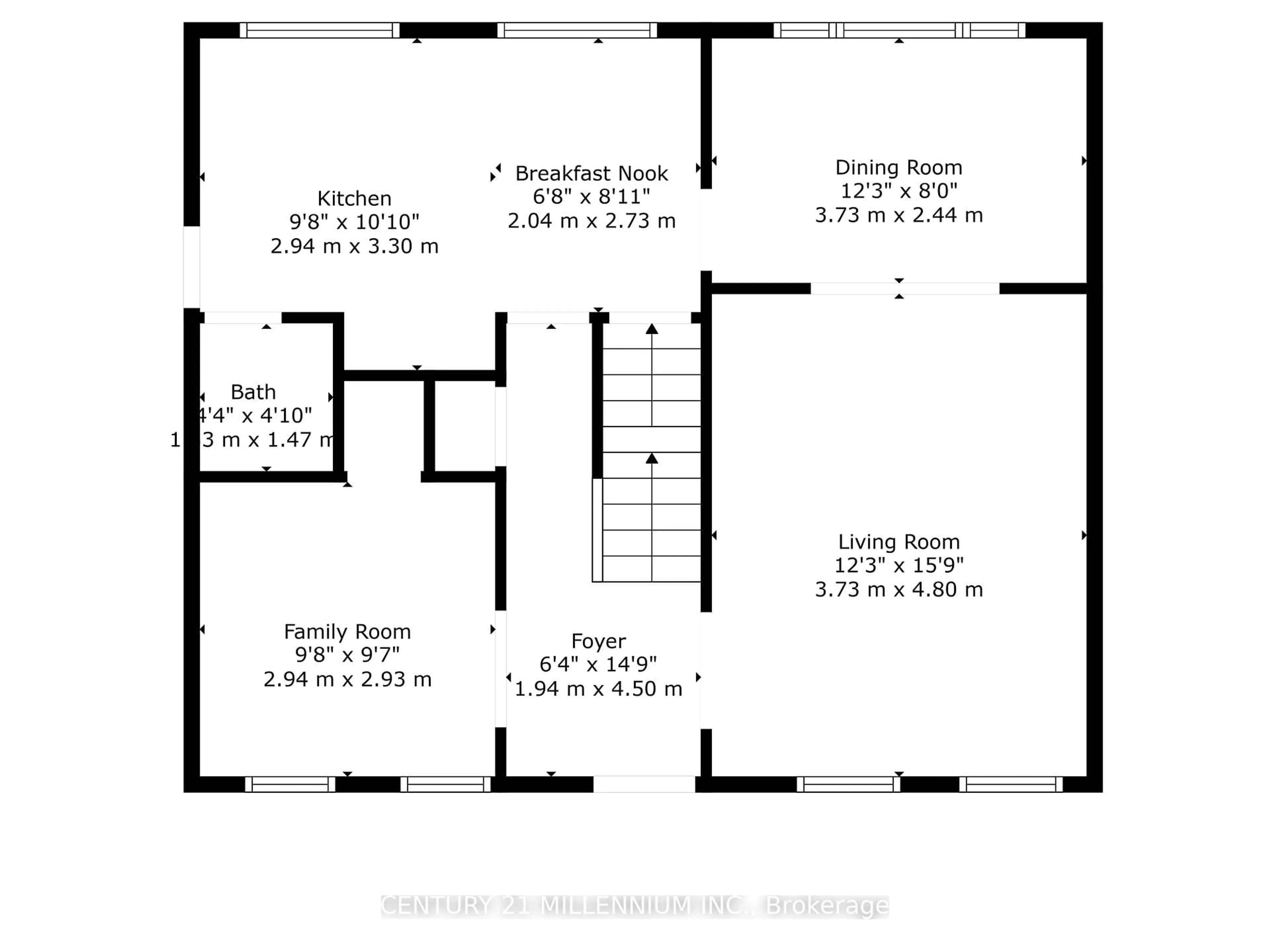 Floor plan for 20 Alderway Ave, Brampton Ontario L6Y 2B7