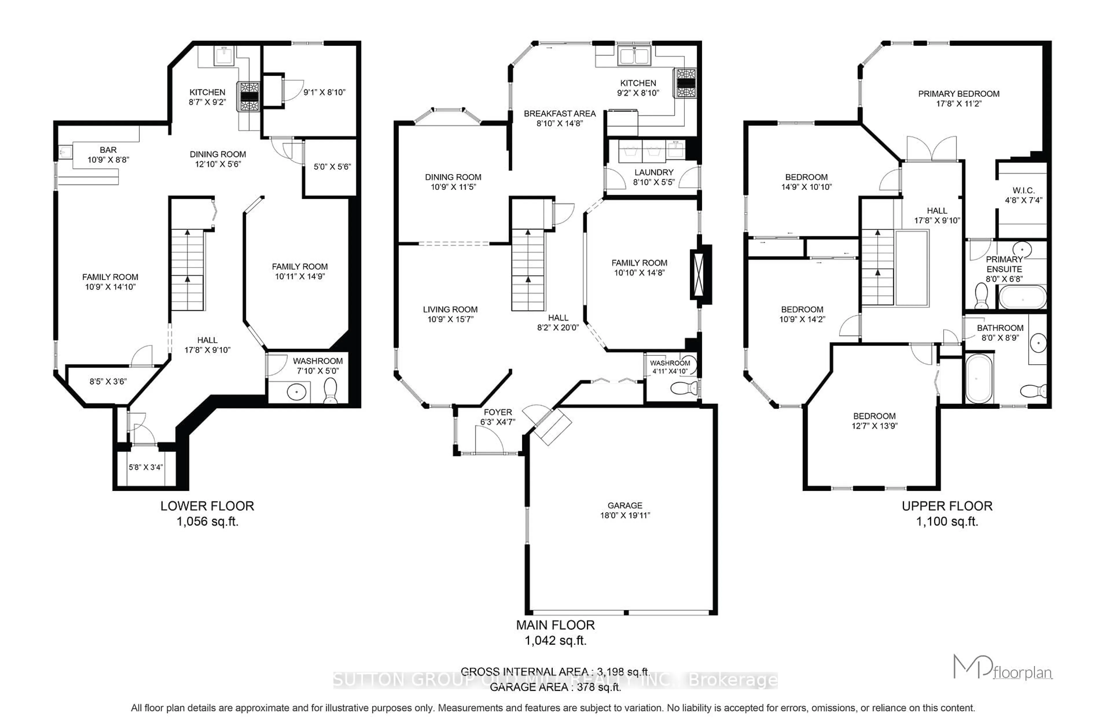 Floor plan for 4484 Gullfoot Circ, Mississauga Ontario L4Z 2J2