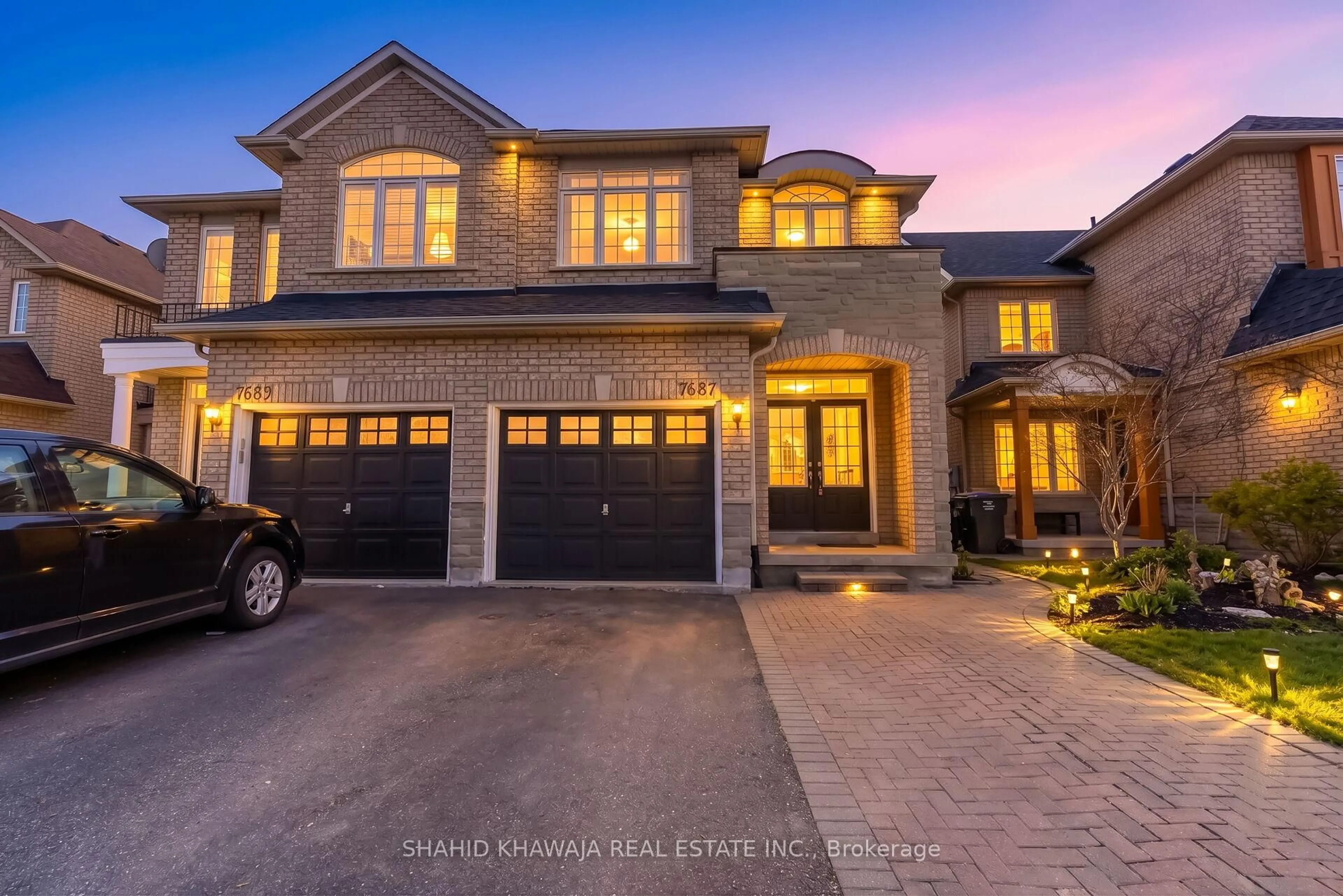 Home with brick exterior material, street for 7683 Black Walnut Tr, Mississauga Ontario L5N 8A6