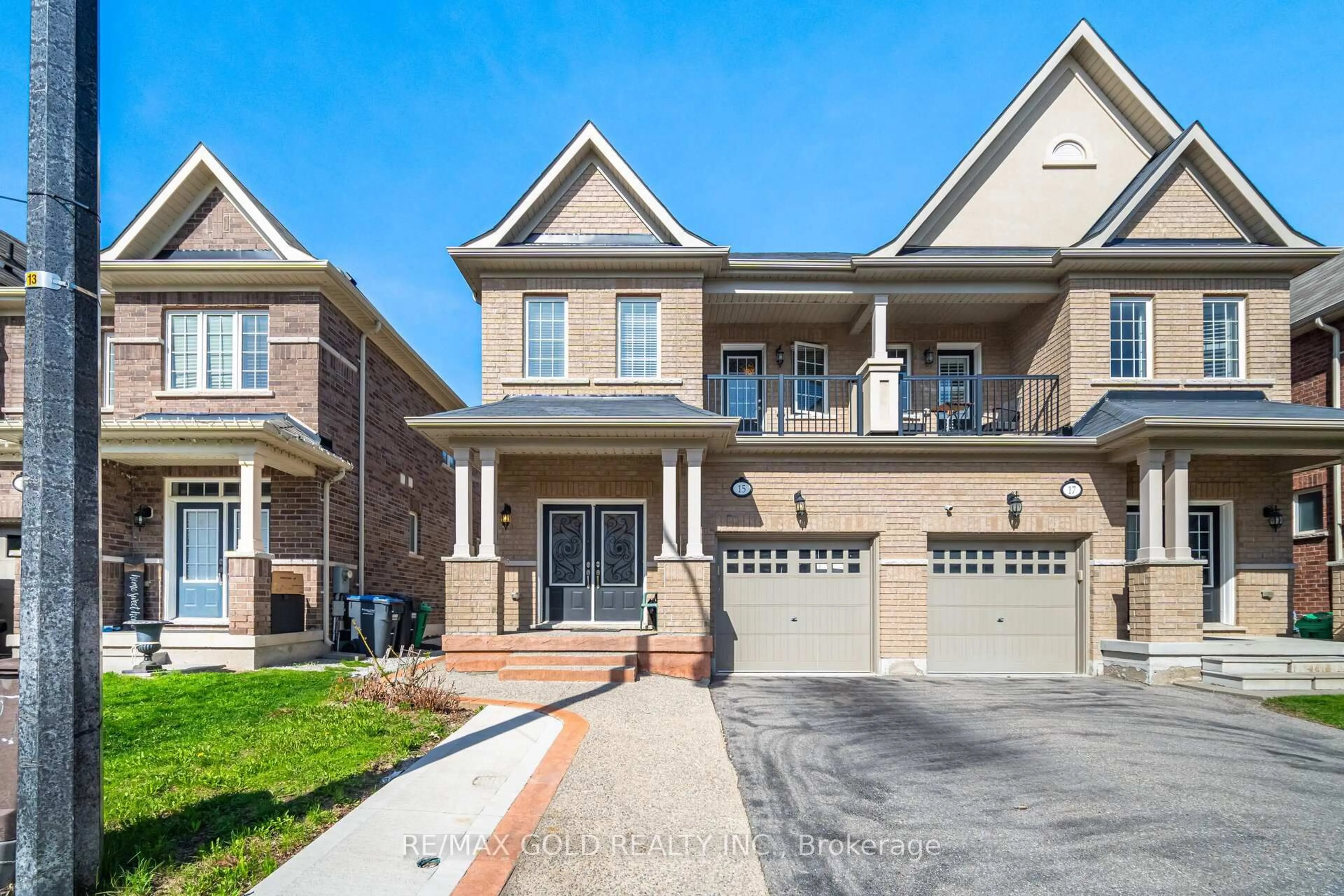 Home with brick exterior material, street for 15 Perdita Rd, Brampton Ontario L6Y 6B1