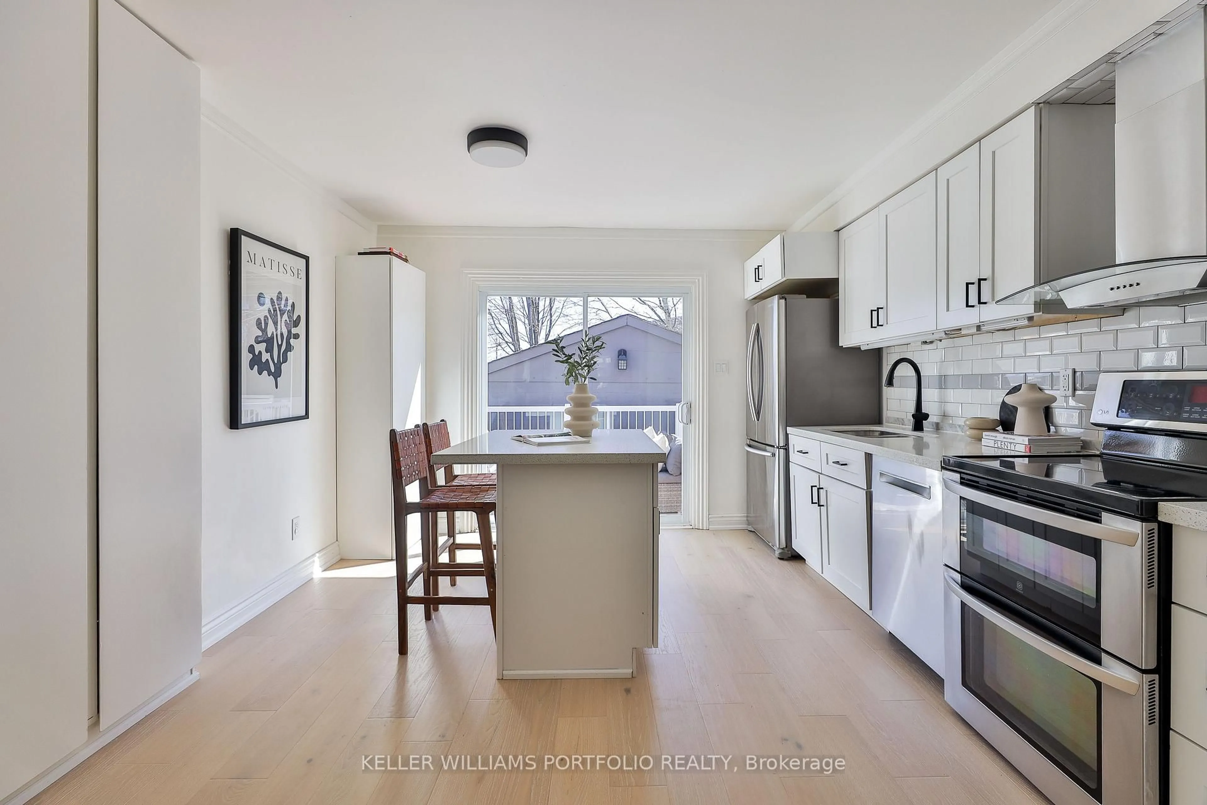 Open concept kitchen, ceramic/tile floor for 63 Hounslow Heath Rd, Toronto Ontario M6N 1G7