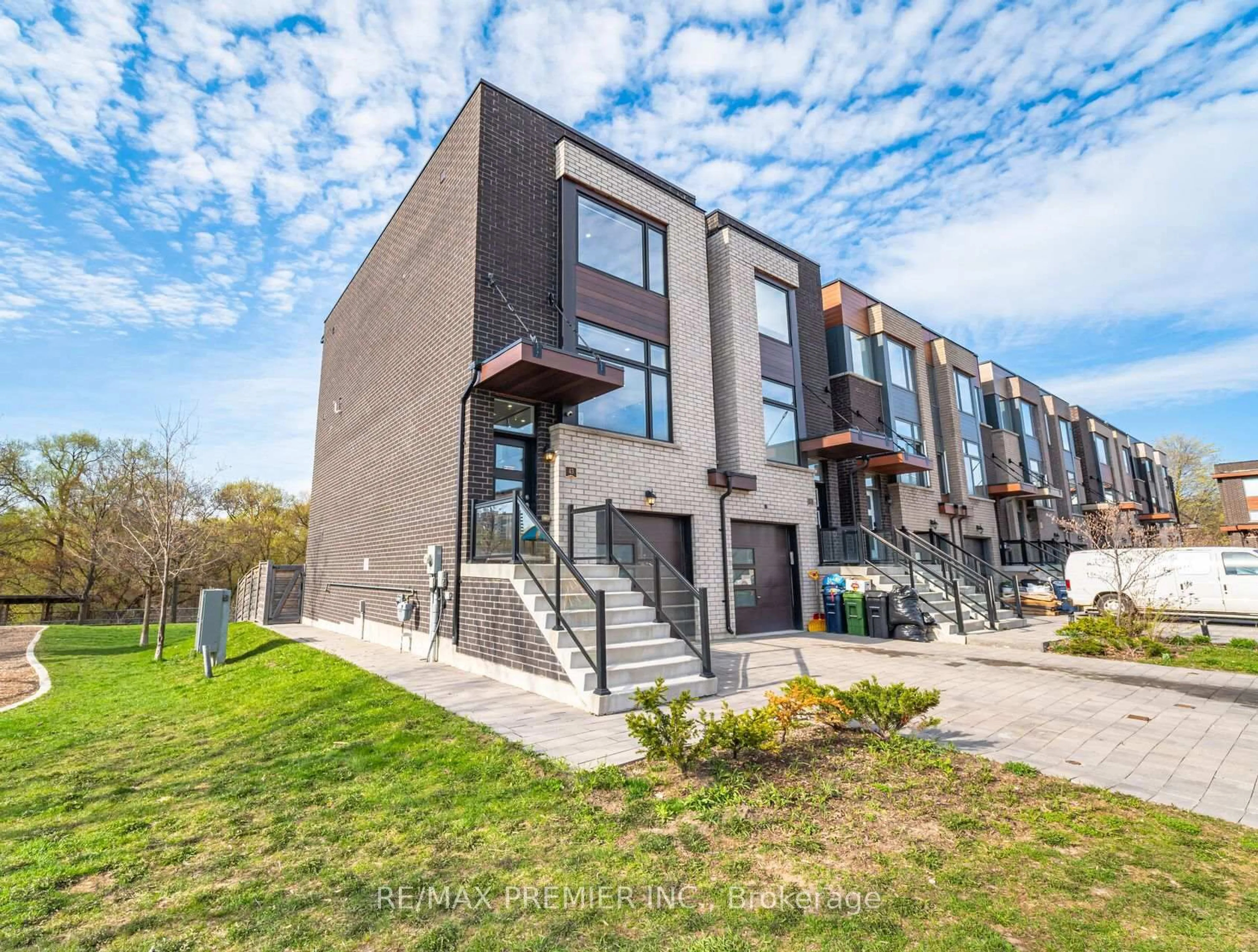 Home with brick exterior material, street for 43 Wild Rose Gdns, Toronto Ontario M6L 0A5