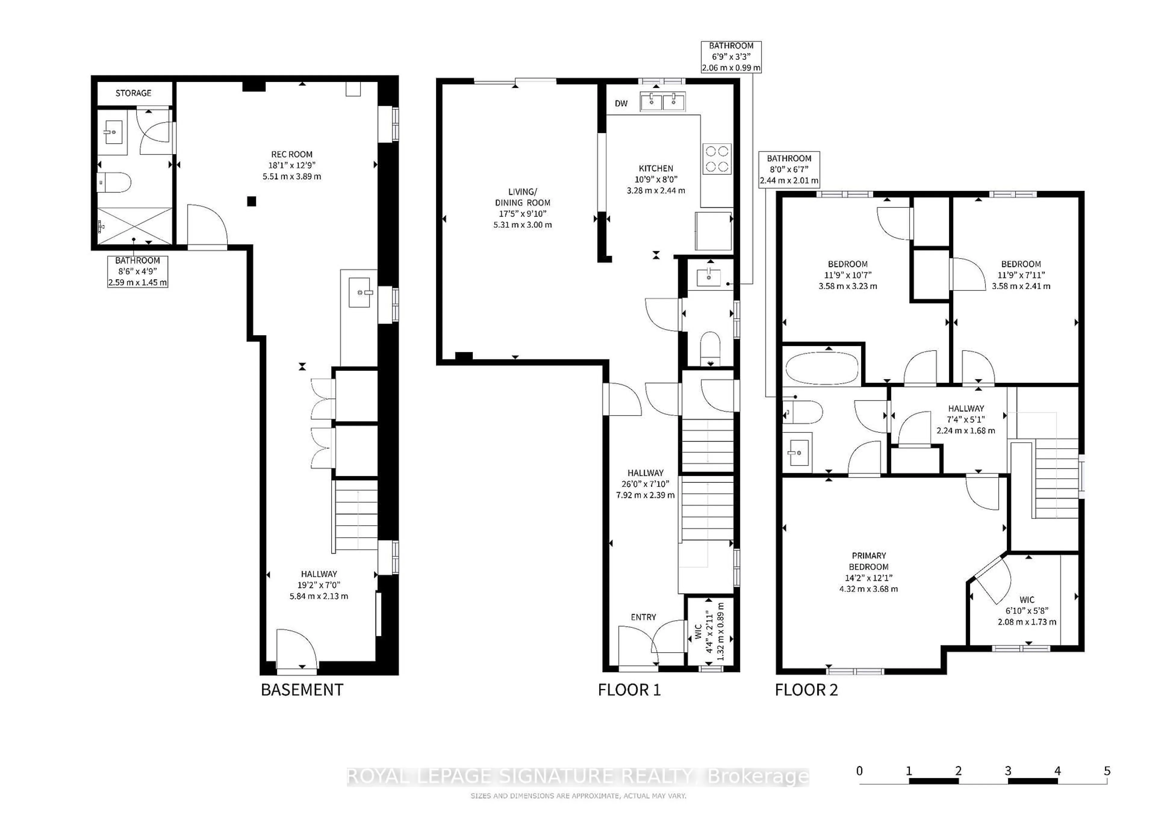 Floor plan for 263 Pettigrew Tr, Milton Ontario L9T 5X7