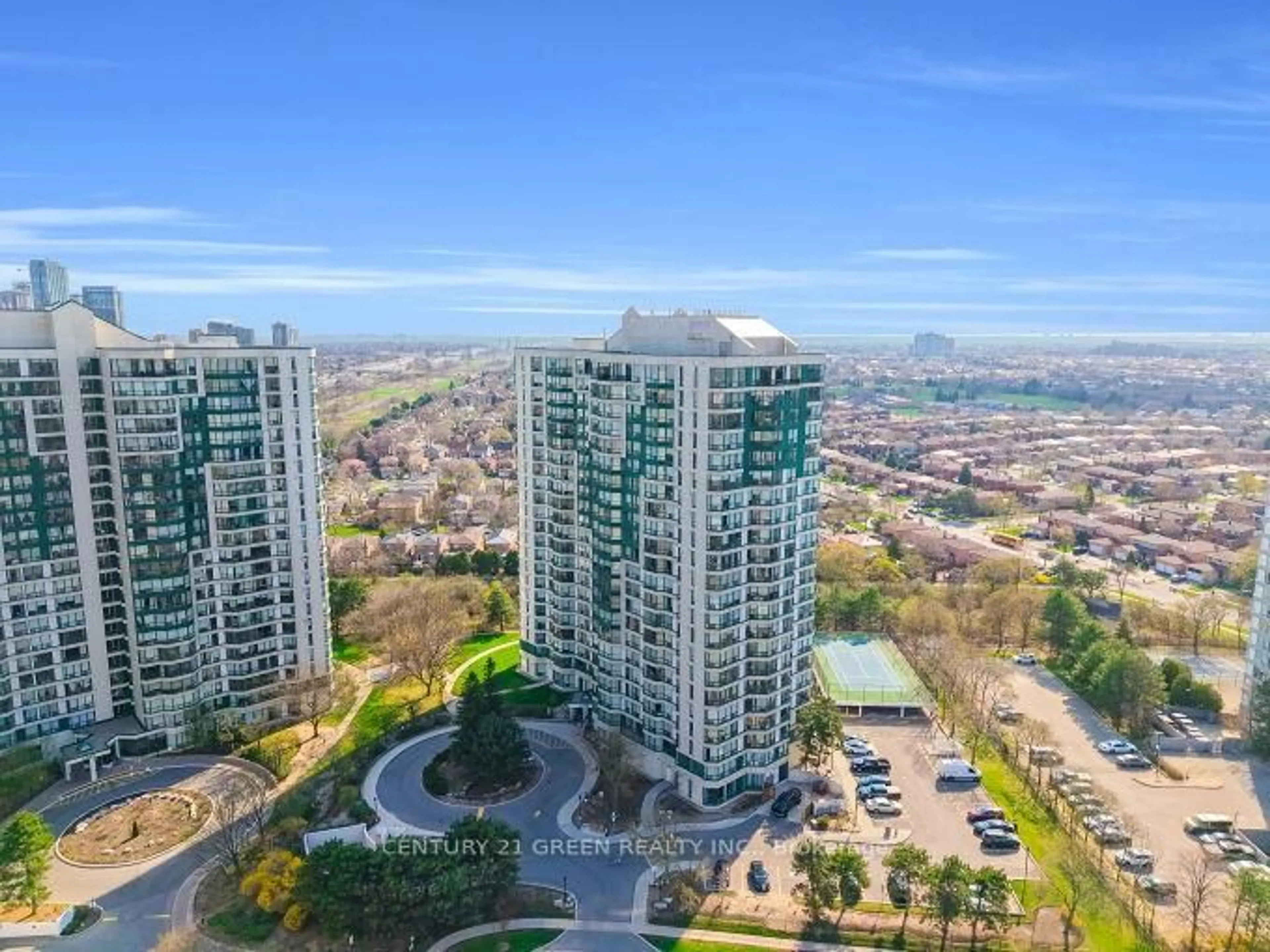 A pic from outside/outdoor area/front of a property/back of a property/a pic from drone, city buildings view from balcony for 4470 Tucana Crt #1903, Mississauga Ontario L5R 3K8