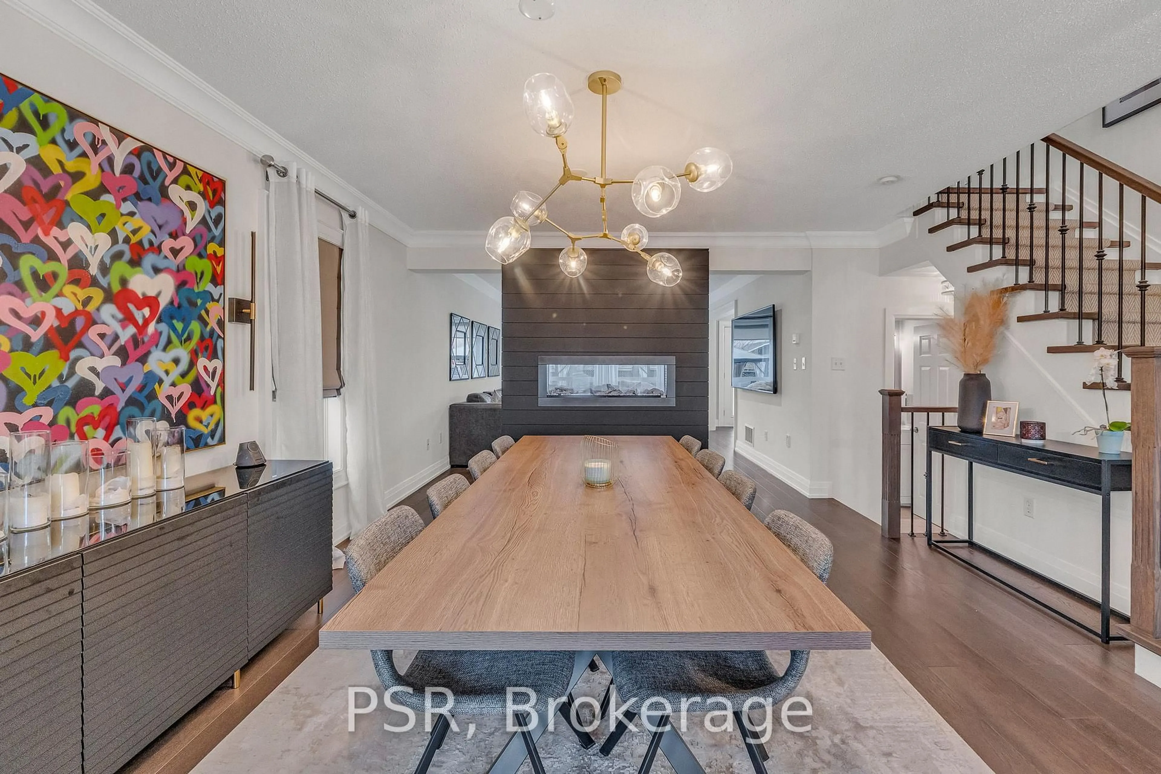 Dining room, wood/laminate floor for 894 Ferguson Dr, Milton Ontario L6T 6V9