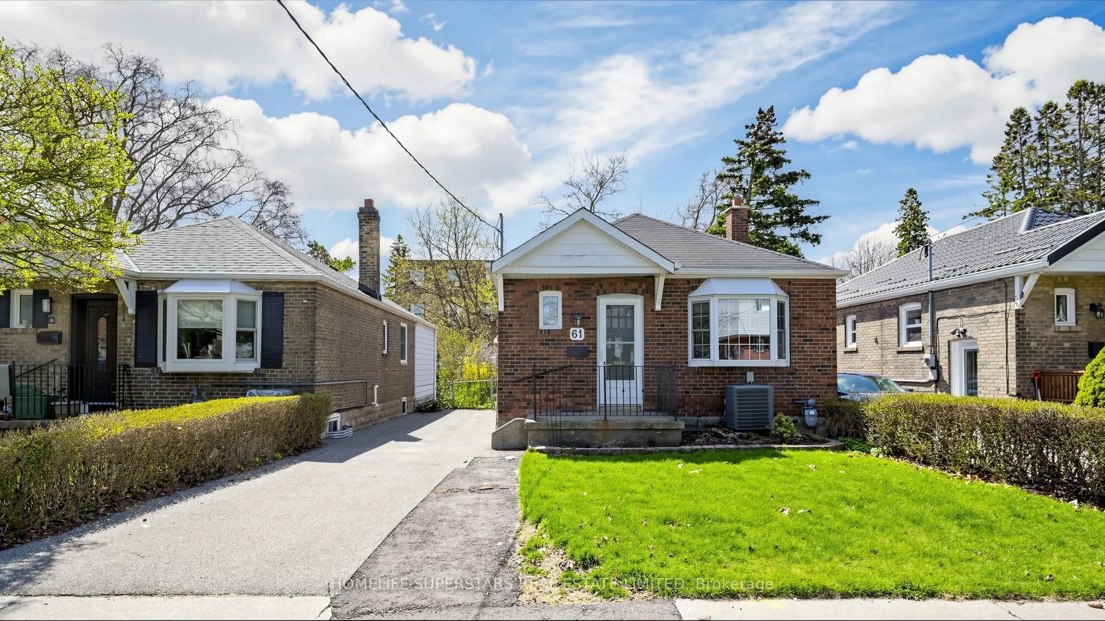 Home with brick exterior material, street for 61 Albani St, Toronto Ontario M8V 1X3