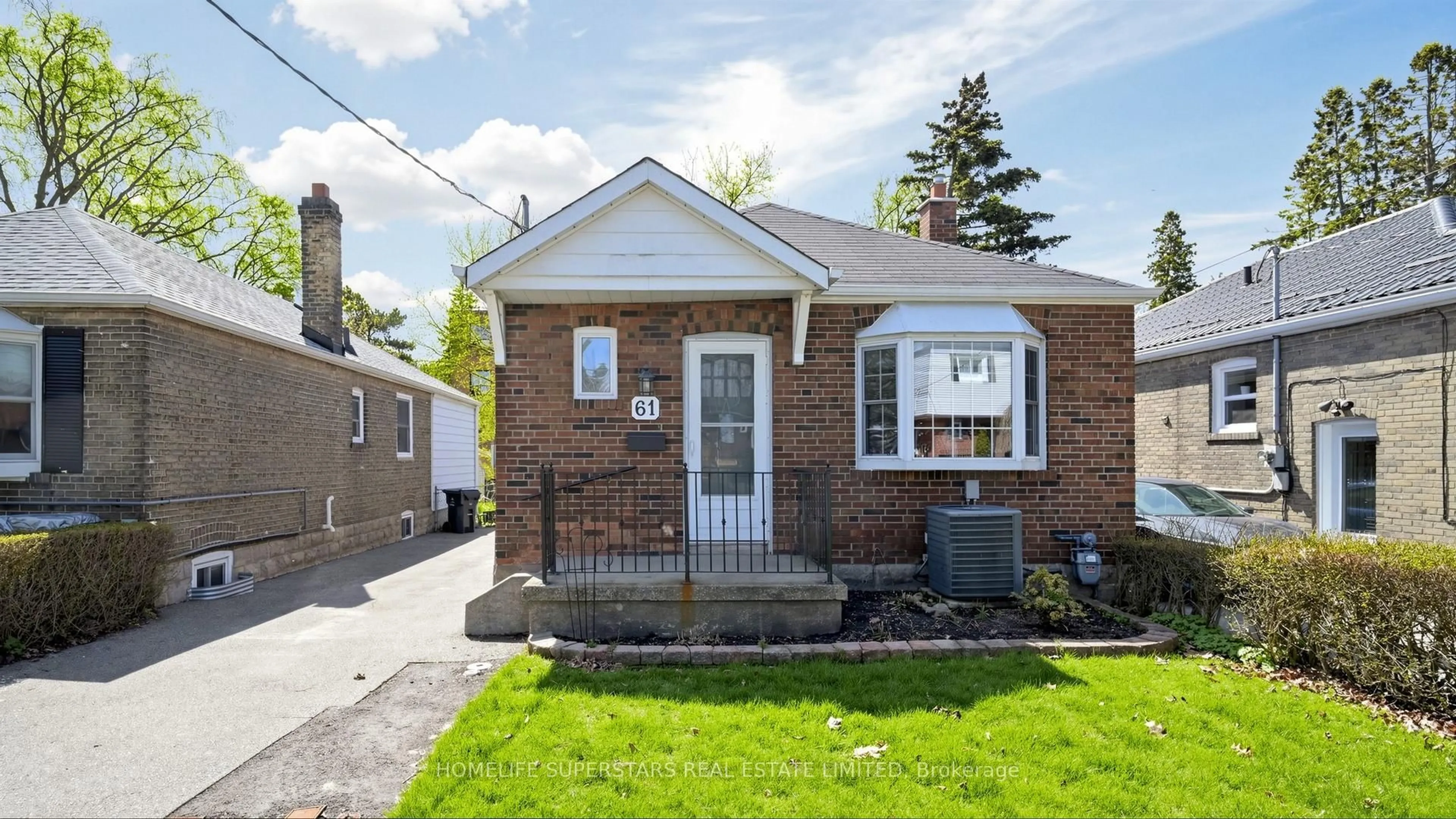 Home with brick exterior material, street for 61 Albani St, Toronto Ontario M8V 1X3