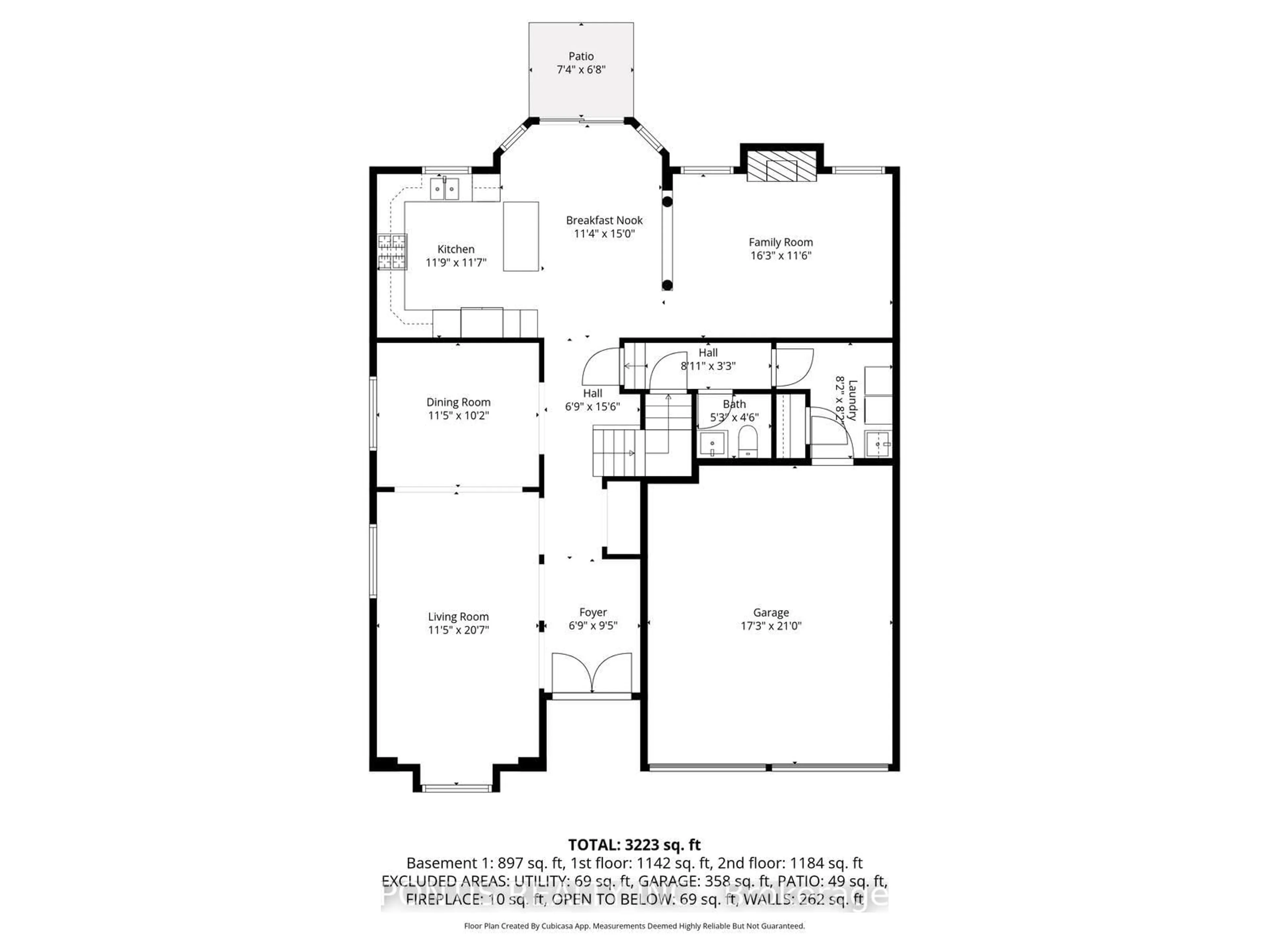 Floor plan for 48 Sawston Circ, Brampton Ontario L7A 2N7