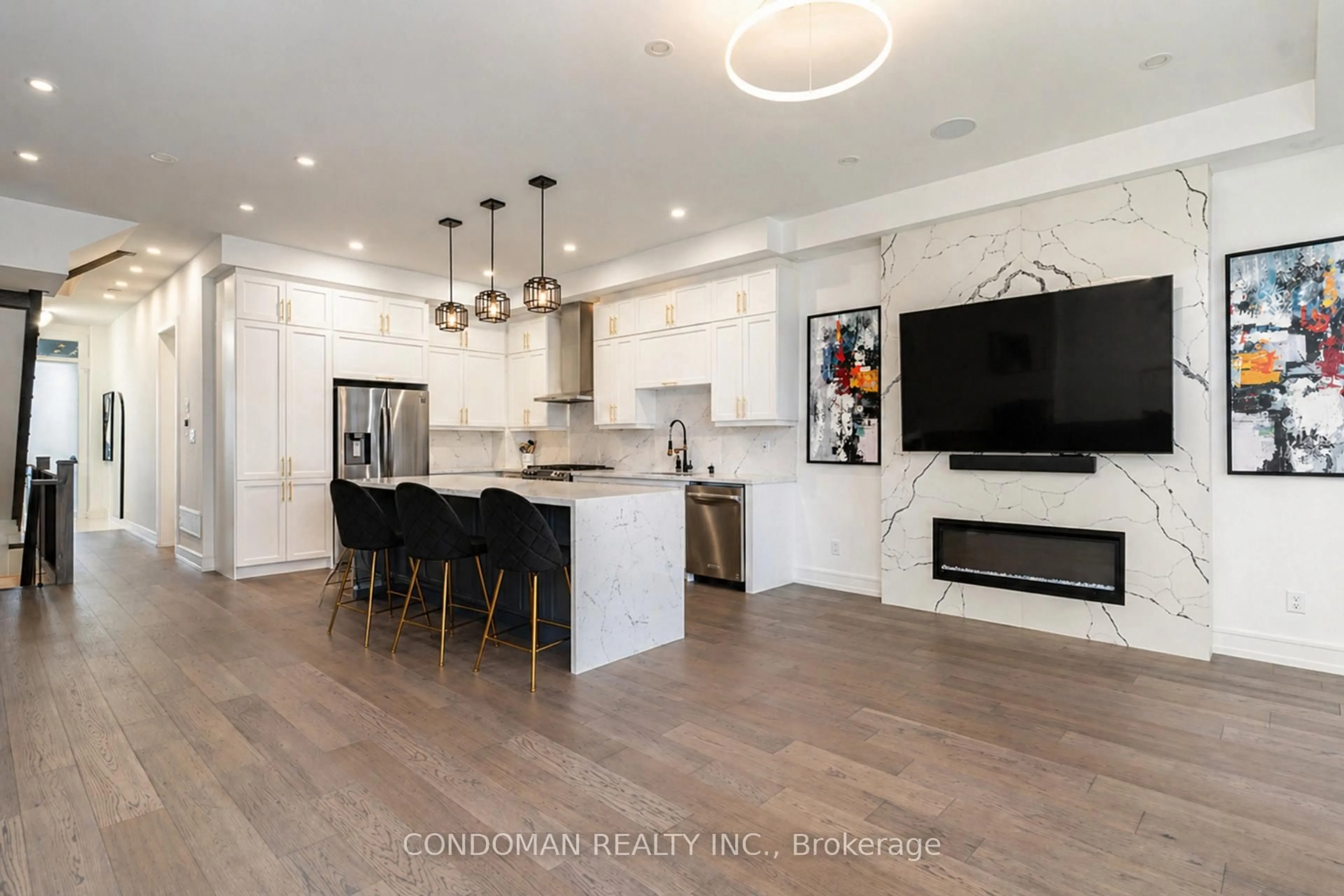 Open concept kitchen, unknown for 34A Bellman Ave, Toronto Ontario M8W 4A3