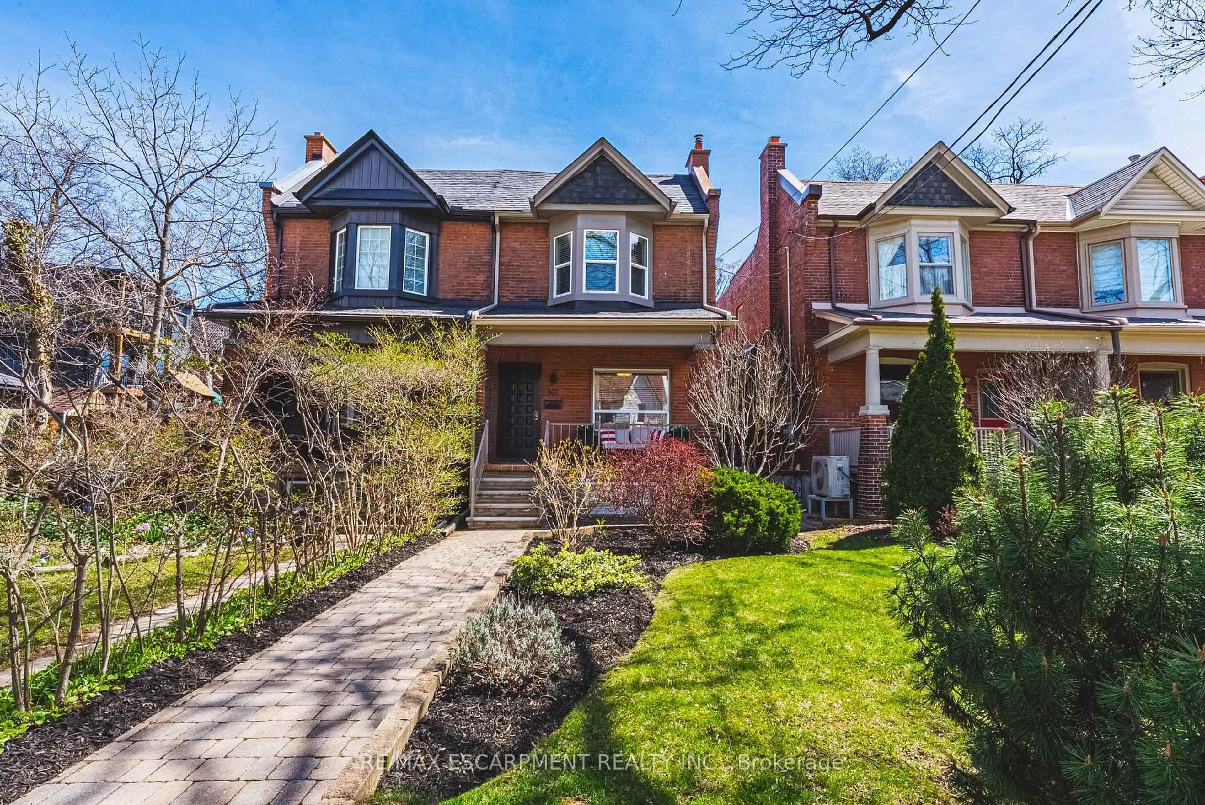 Home with brick exterior material, street for 301 Evelyn Ave, Toronto Ontario M6P 2Z8