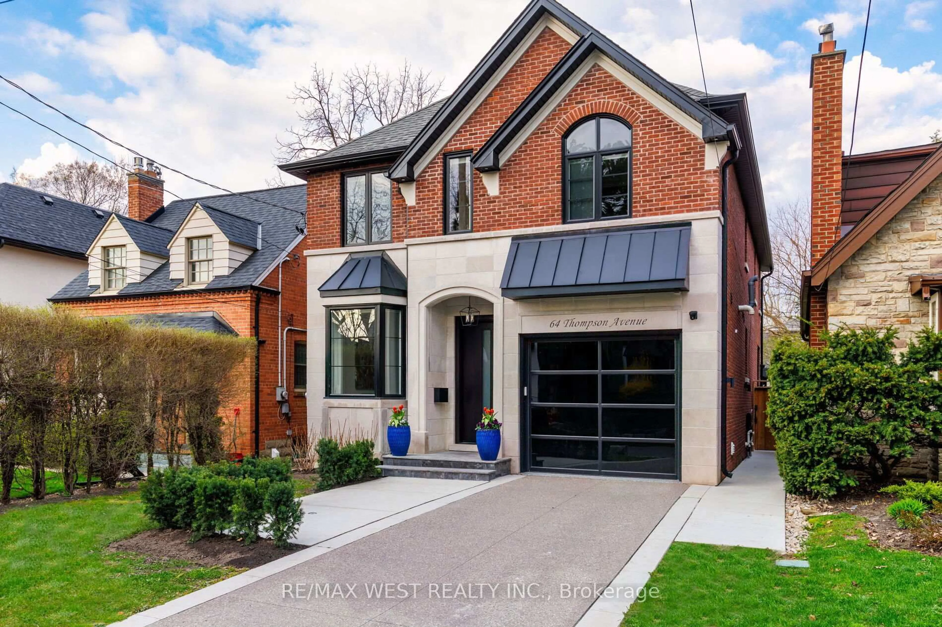 Home with brick exterior material, street for 64 Thompson Ave, Toronto Ontario M8Z 3T4