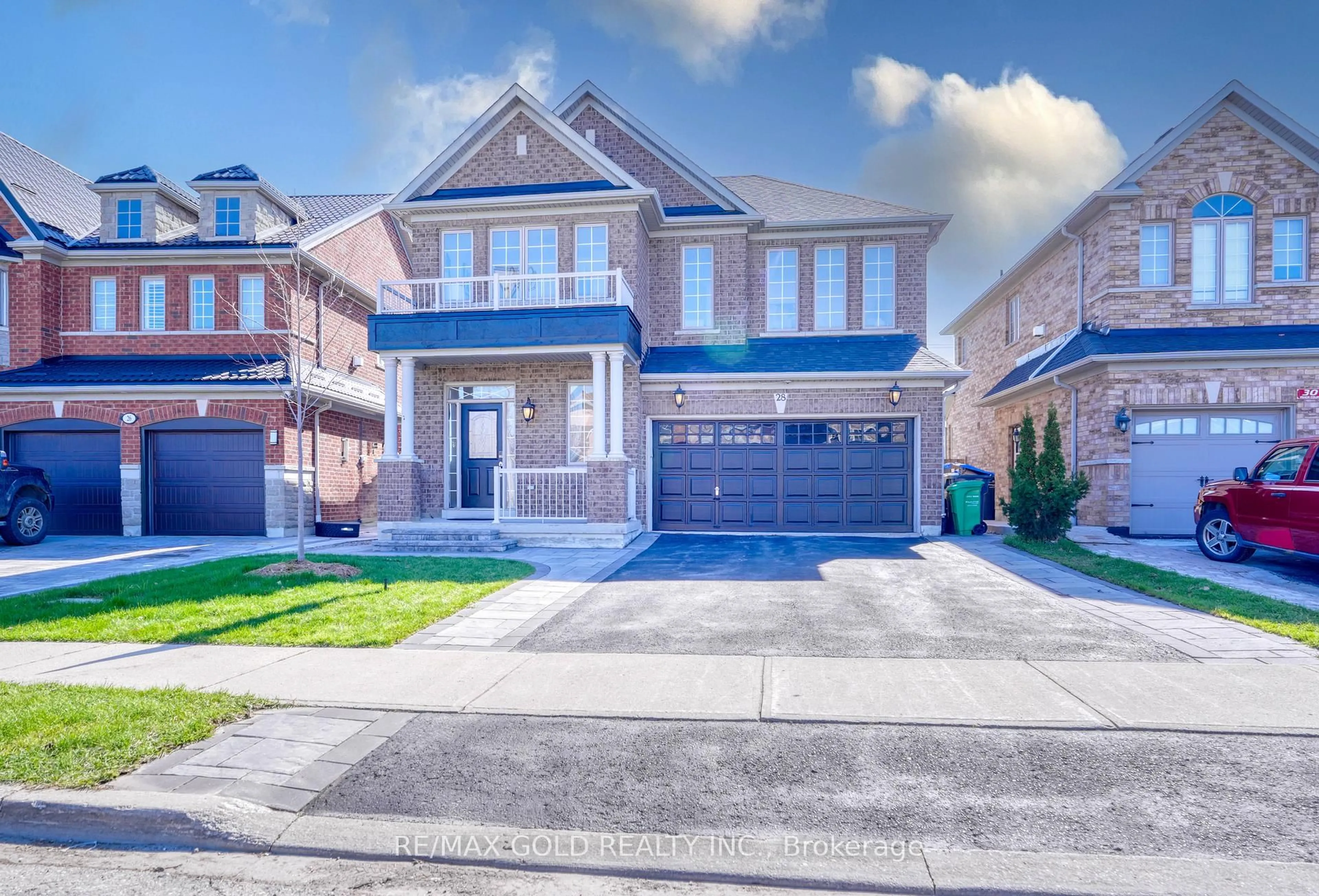 Home with brick exterior material, street for 28 Prada Crt, Brampton Ontario L6P 2K1