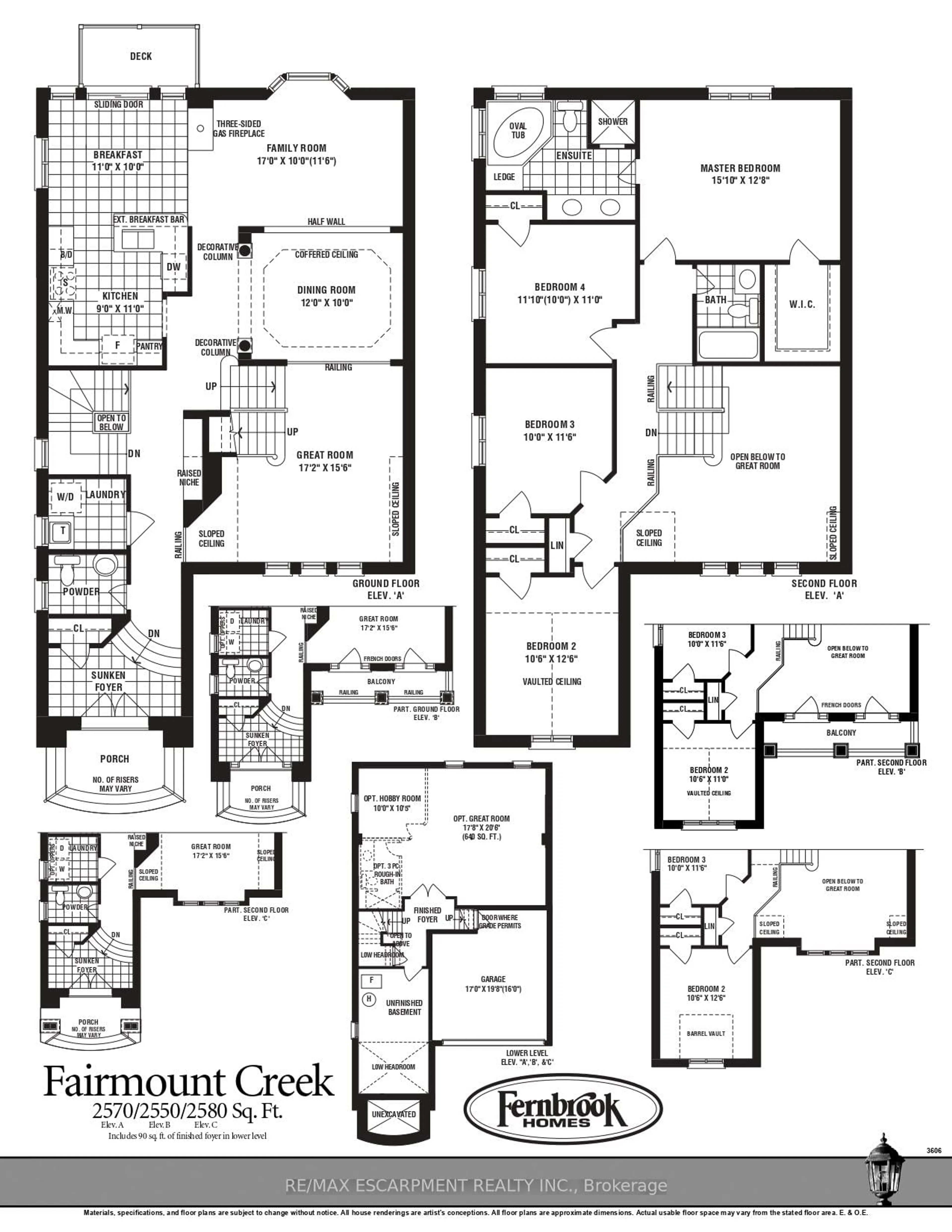 Floor plan for 4633 Kearse St, Burlington Ontario L7M 0K7