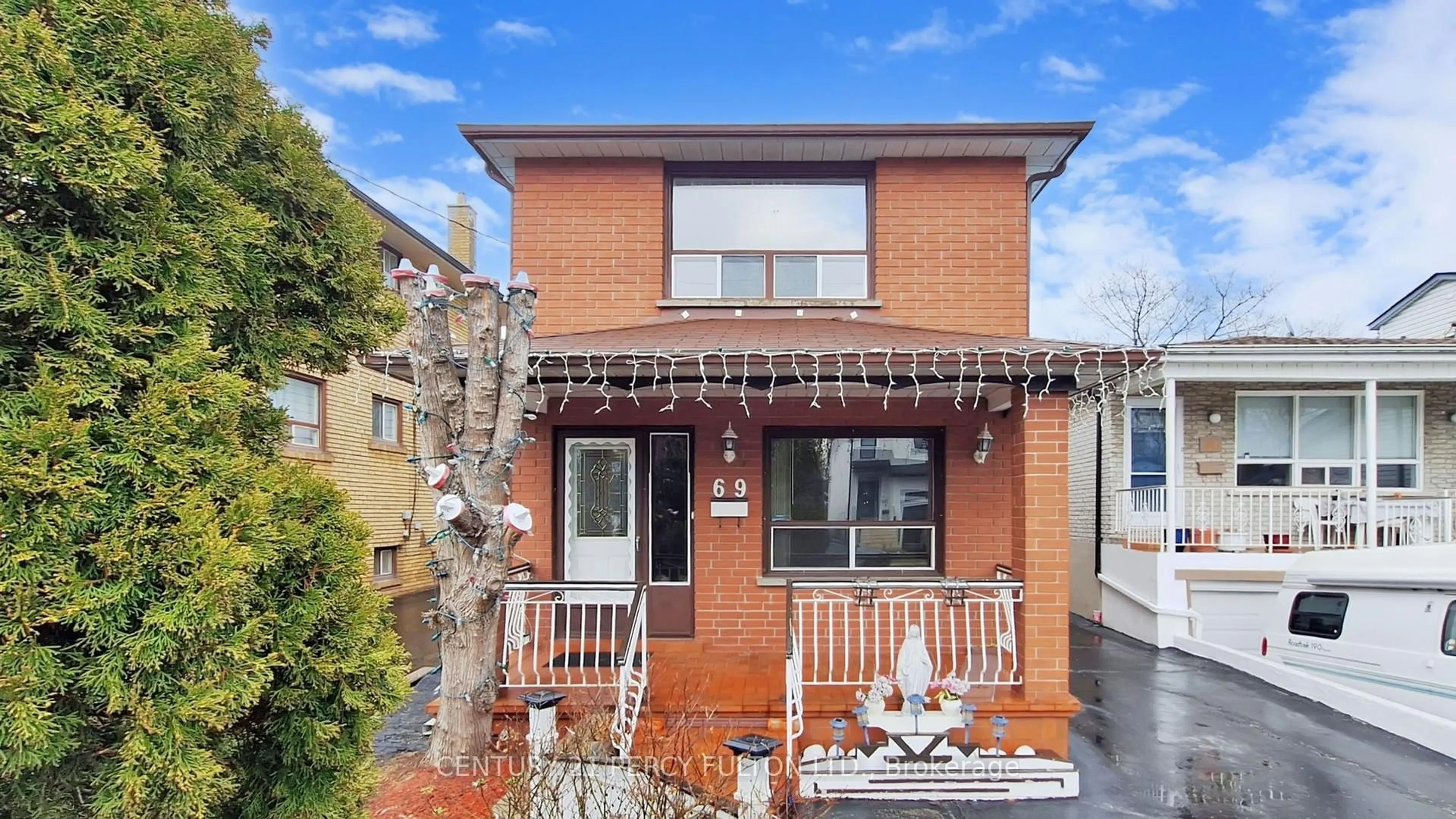 Home with brick exterior material, street for 69 Twenty Fourth St, Toronto Ontario M8V 3N7