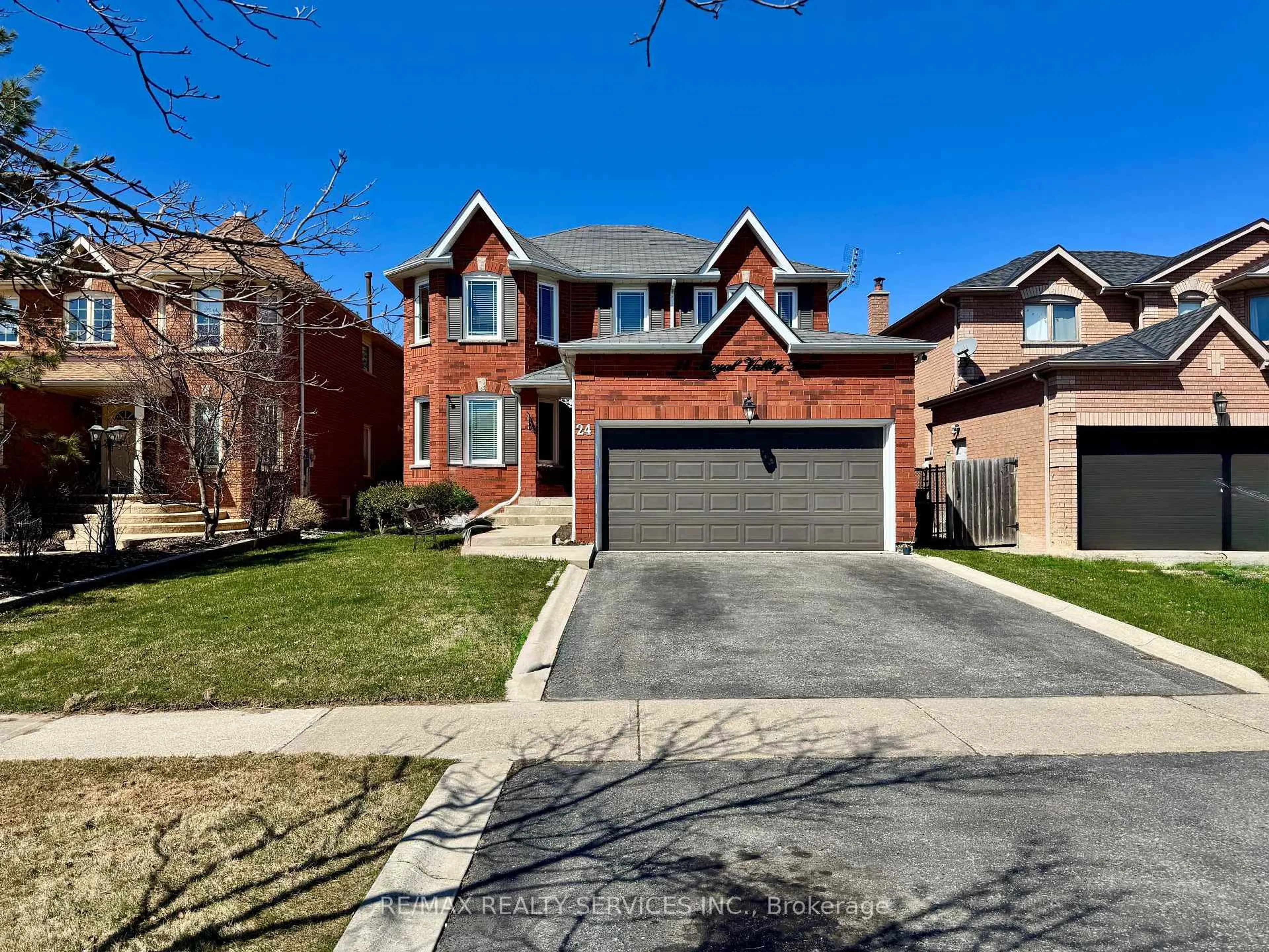 Home with brick exterior material, street for 24 Royal Valley Dr, Caledon Ontario L7C 1B2