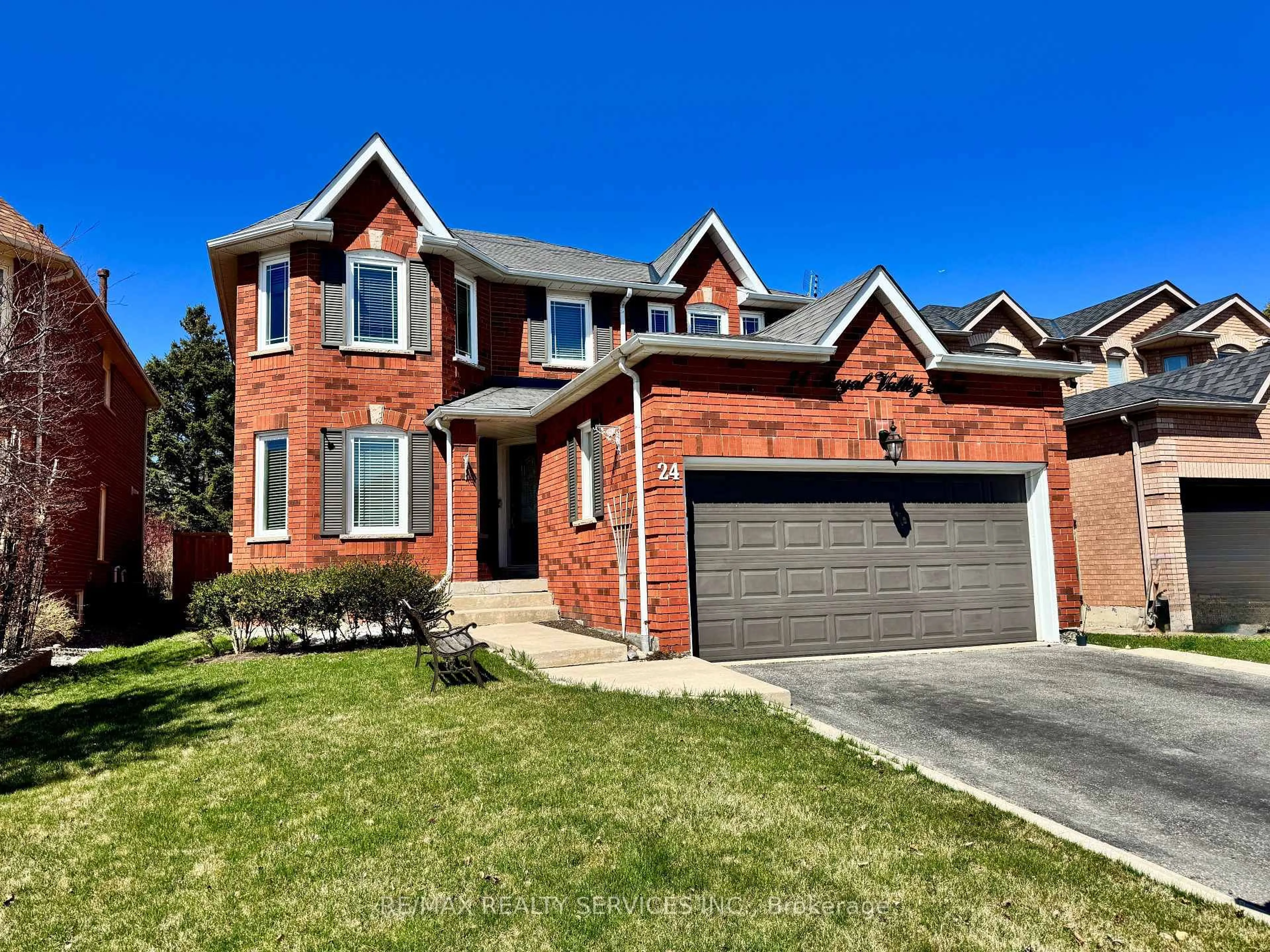 Home with brick exterior material, street for 24 Royal Valley Dr, Caledon Ontario L7C 1B2