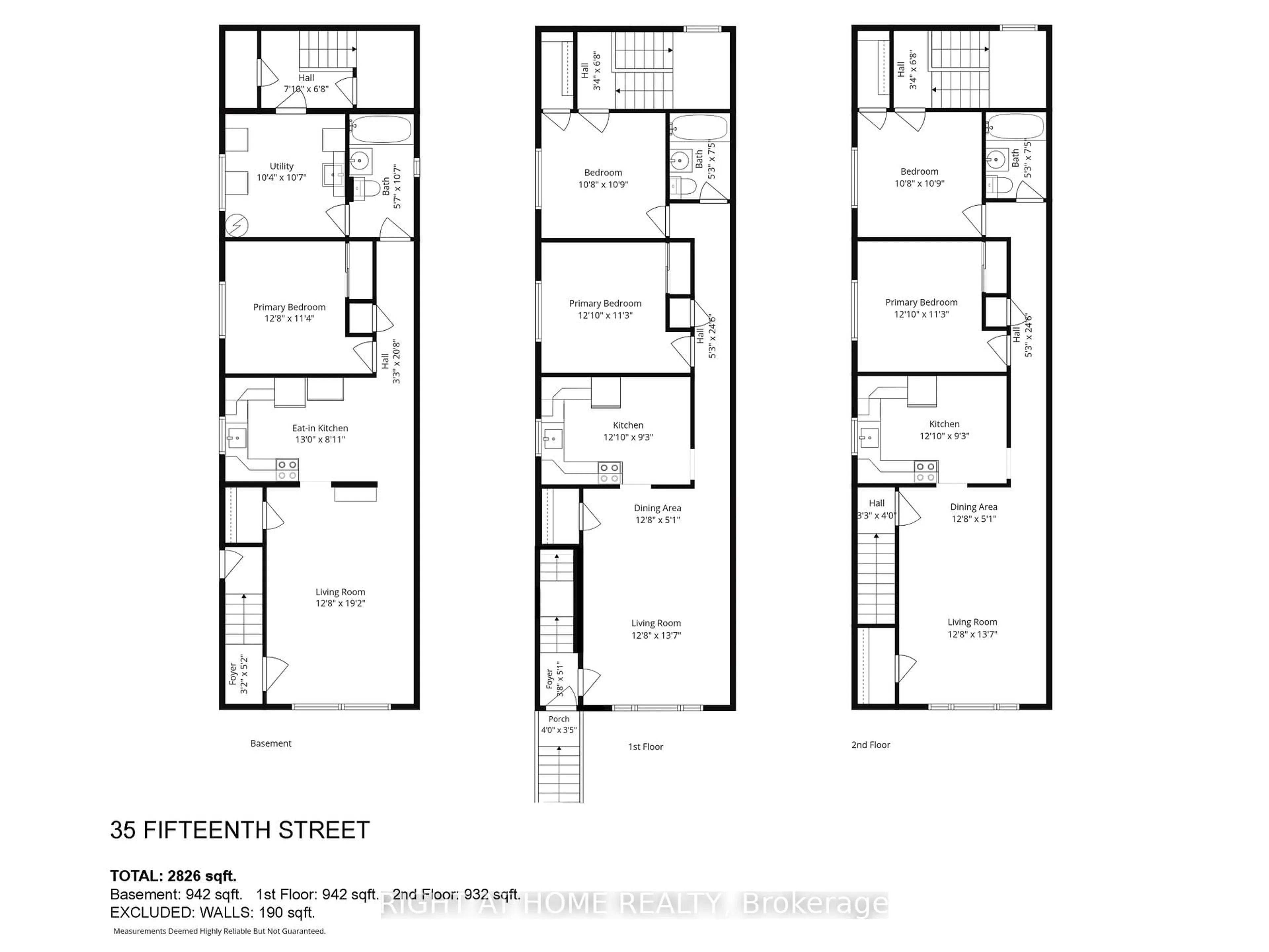 Floor plan for 35 Fifteenth St, Toronto Ontario M8V 3J3