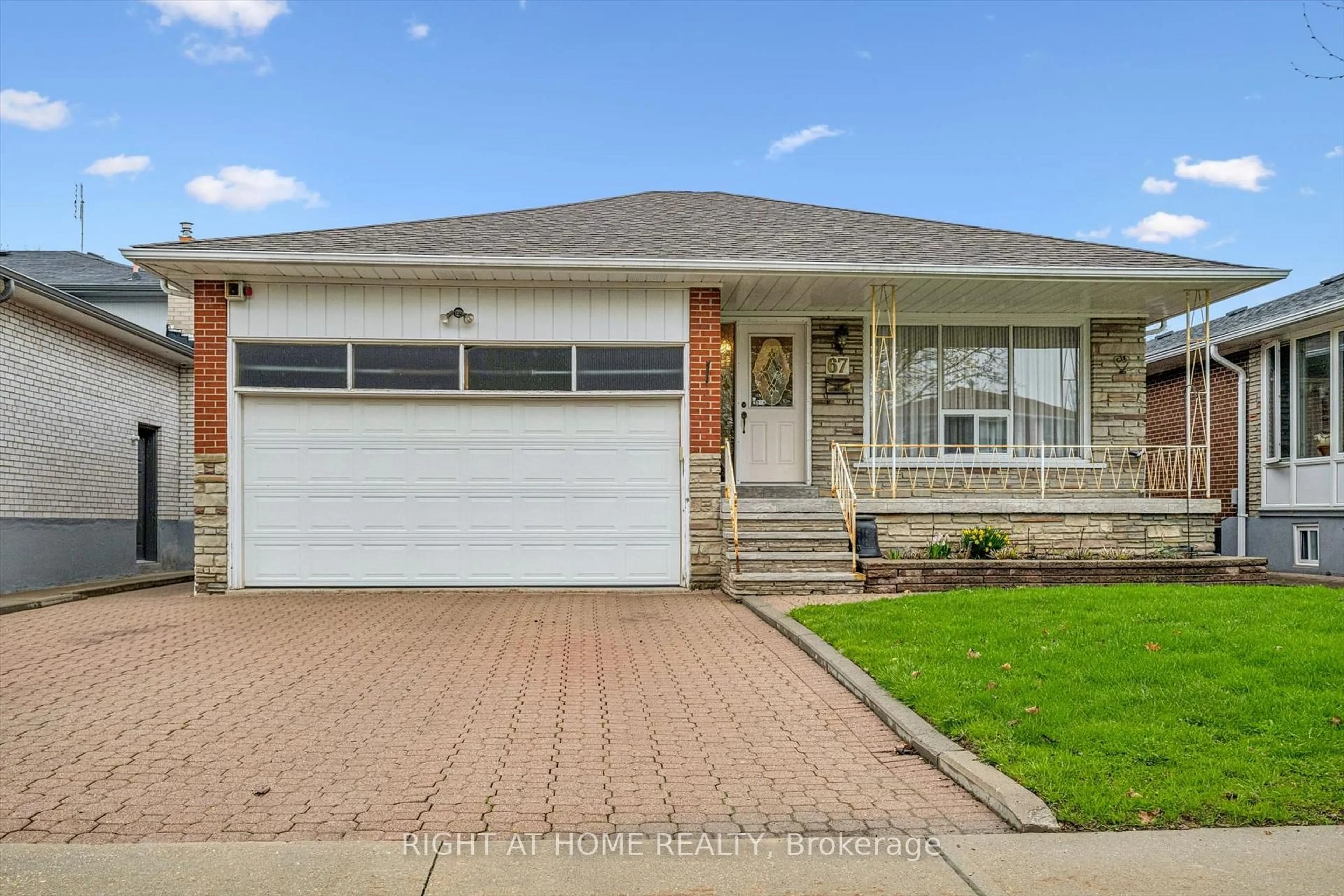 Home with brick exterior material, street for 67 Manorhampton Dr, Toronto Ontario M9P 1E1