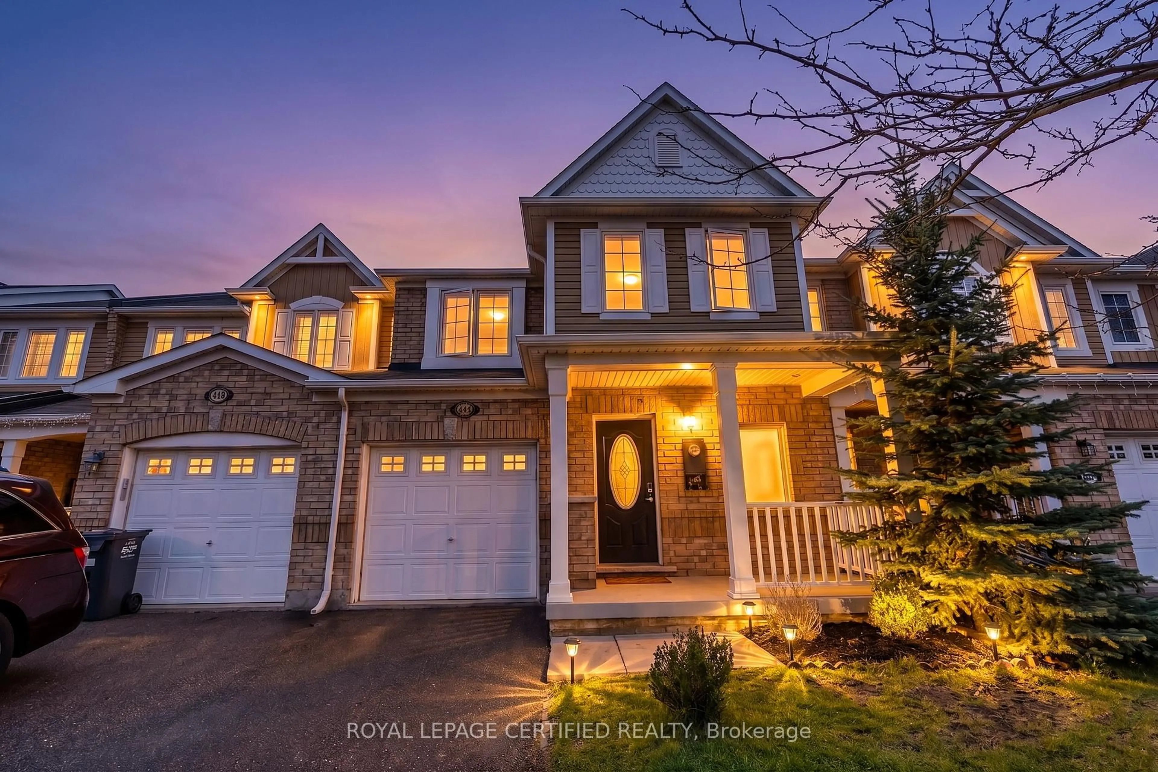 Home with brick exterior material, street for 441 Cavanagh Lane, Milton Ontario L9T 8G6