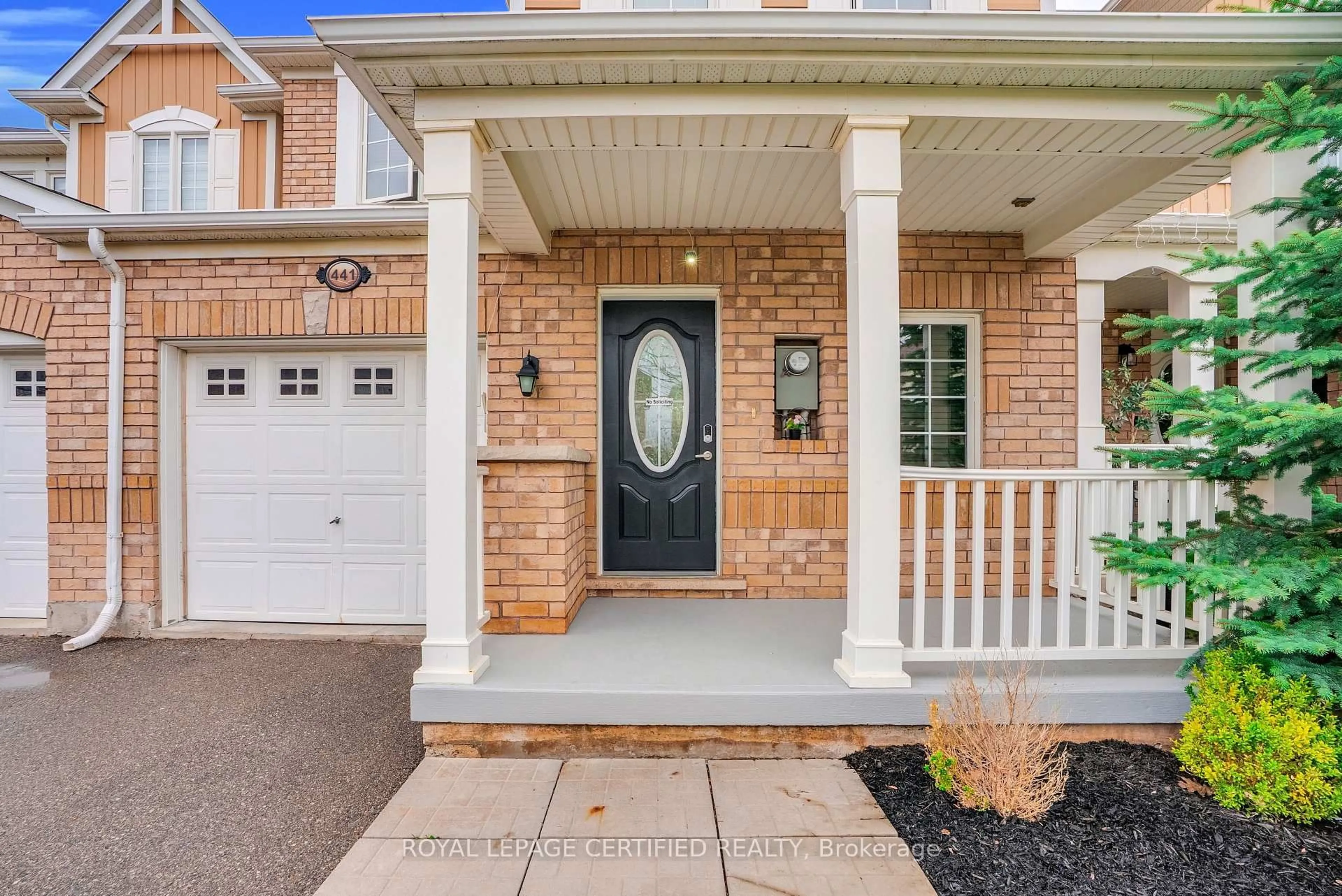 Home with brick exterior material, street for 441 Cavanagh Lane, Milton Ontario L9T 8G6