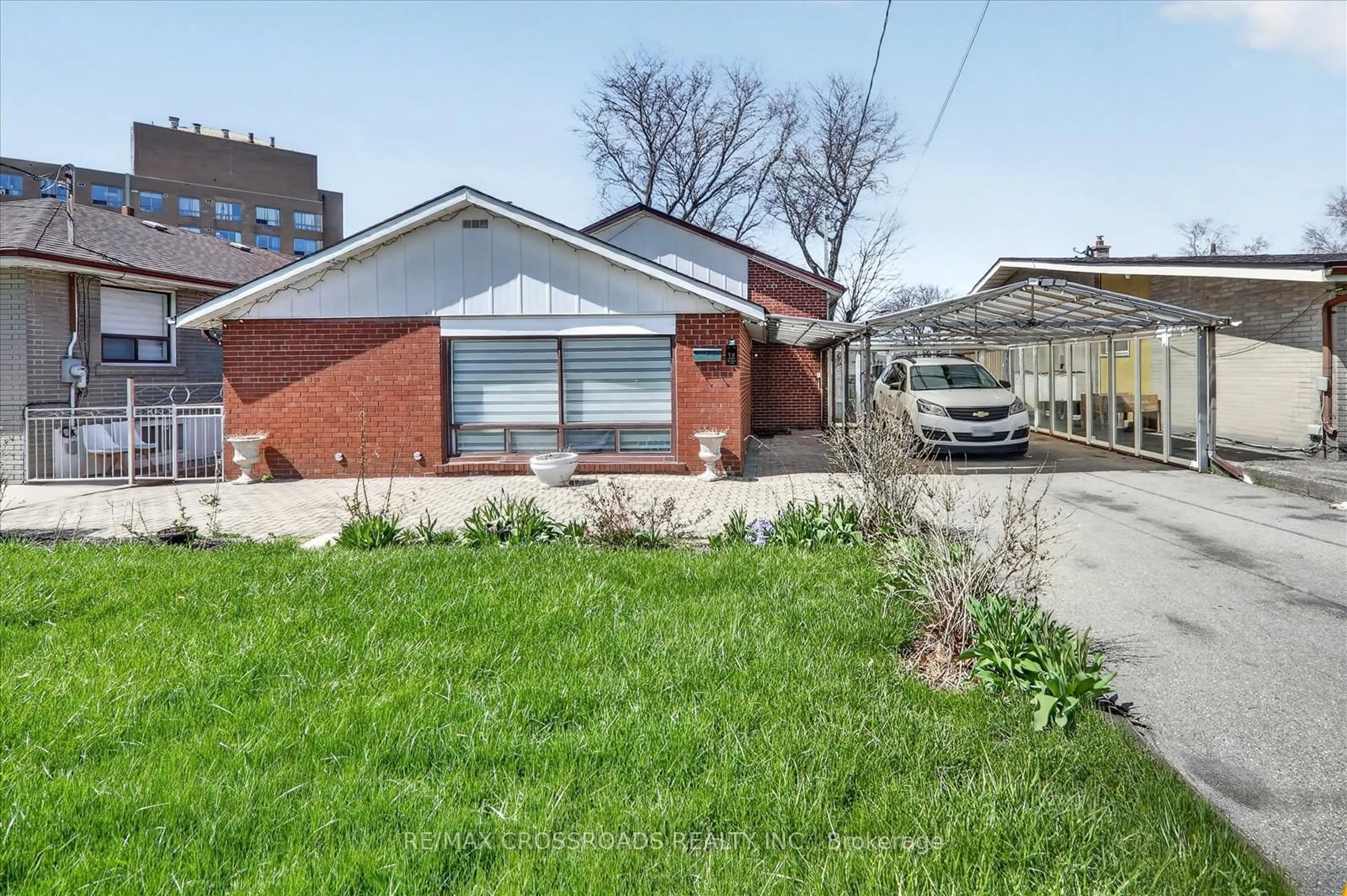 Home with brick exterior material, street for 18 De Marco Blvd, Toronto Ontario M6L 2W1